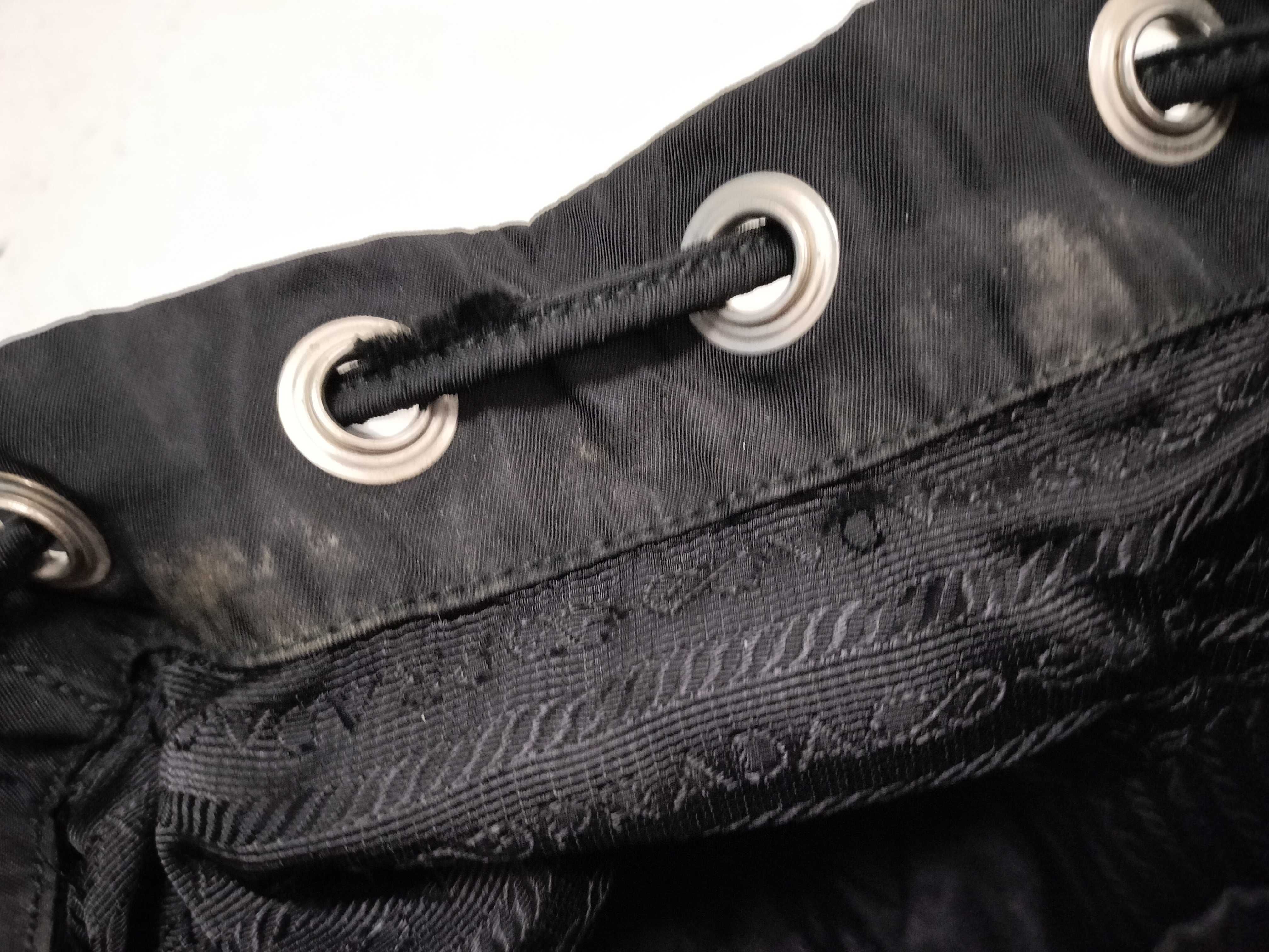 nylon prada triangle logo backpack testu rucksack — view 9