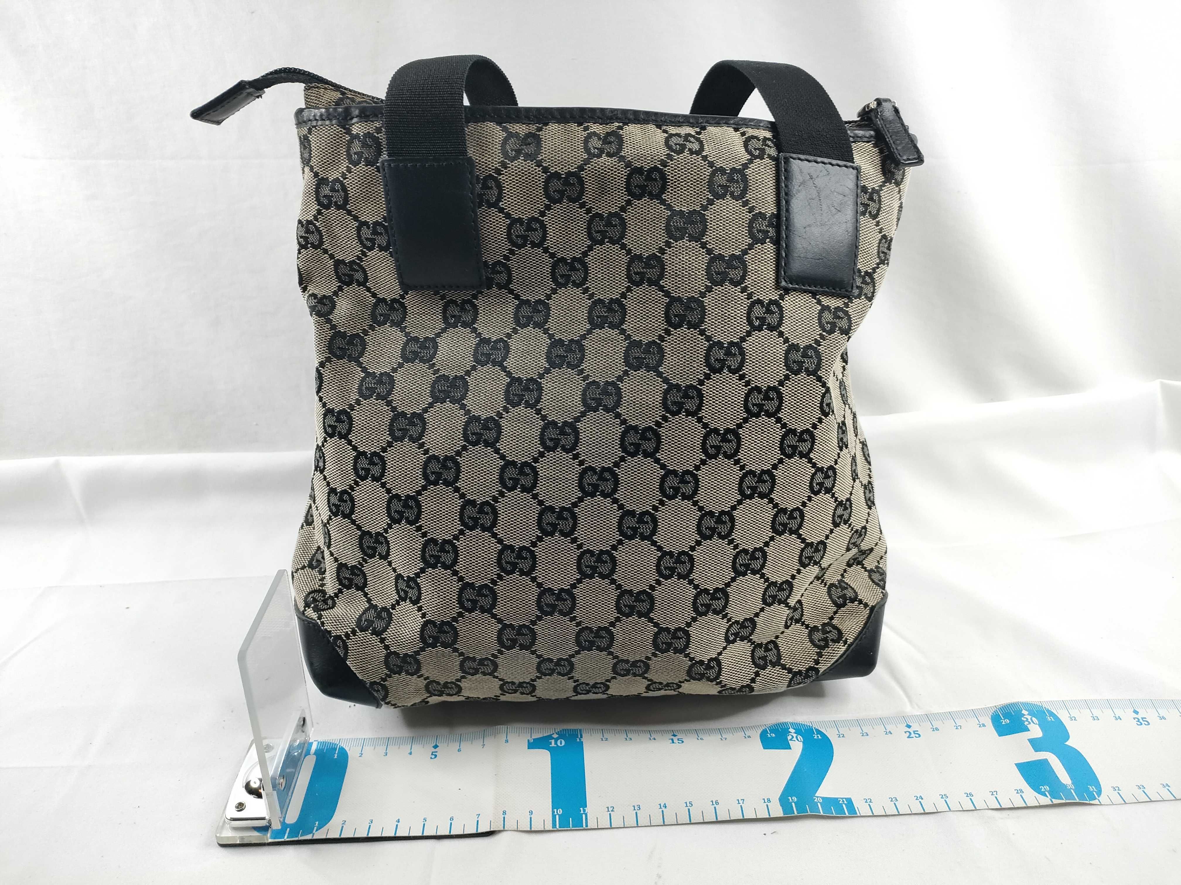 GG Canvas Leather Tote Bag (019/0402) - Black — view 2