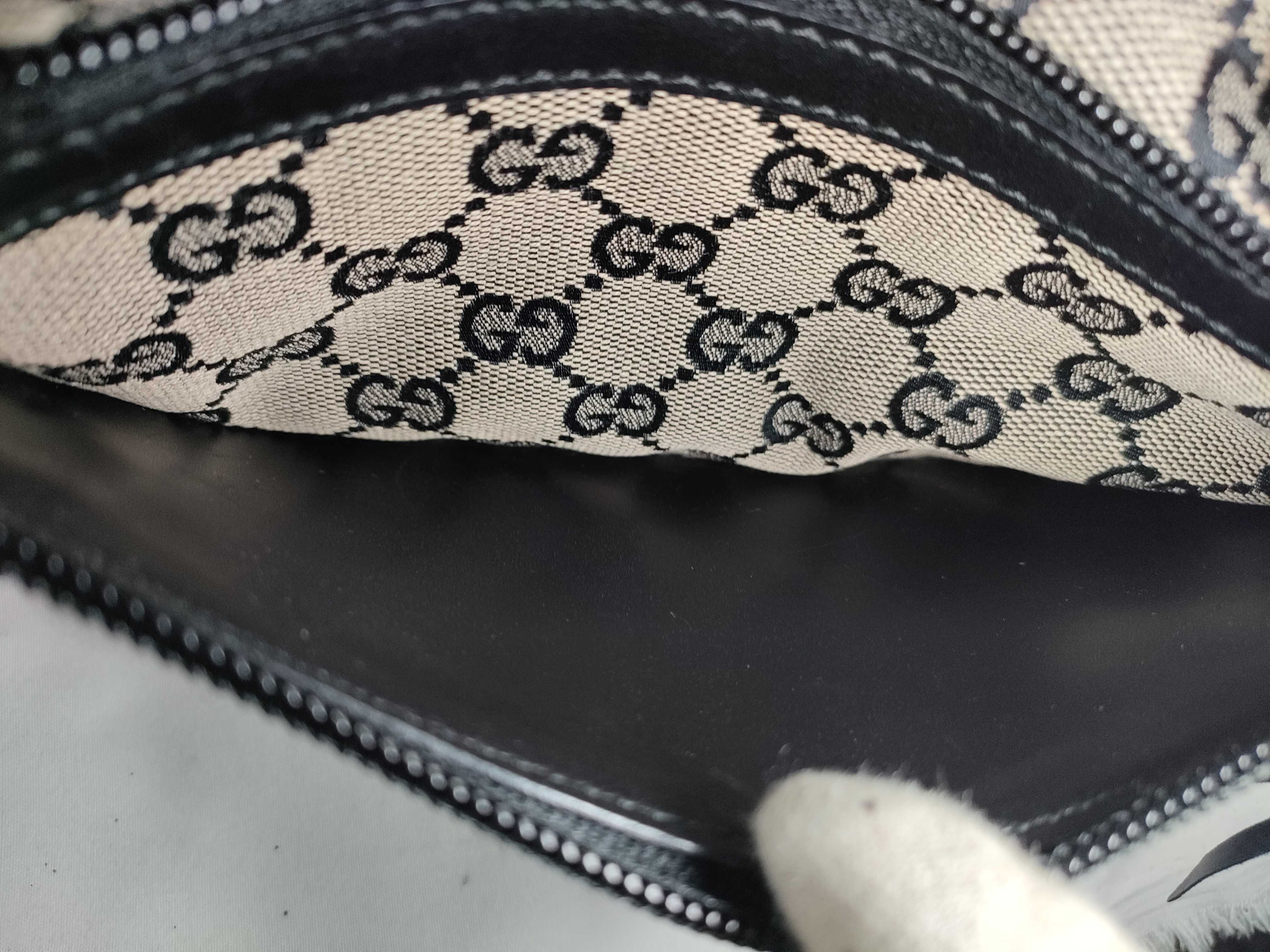 GG Canvas Leather Tote Bag (019/0402) - Black — view 14