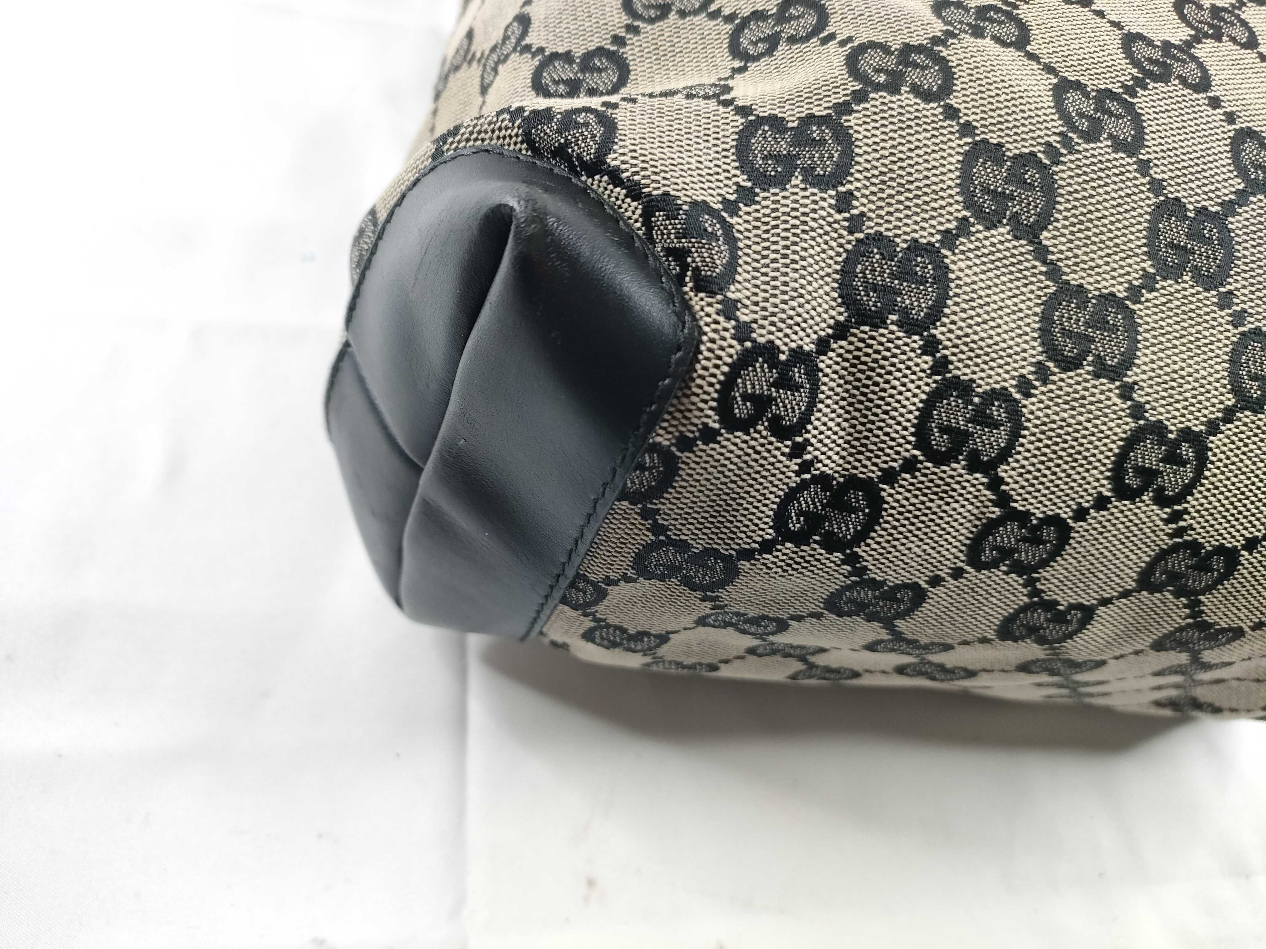 GG Canvas Leather Tote Bag (019/0402) - Black — view 3