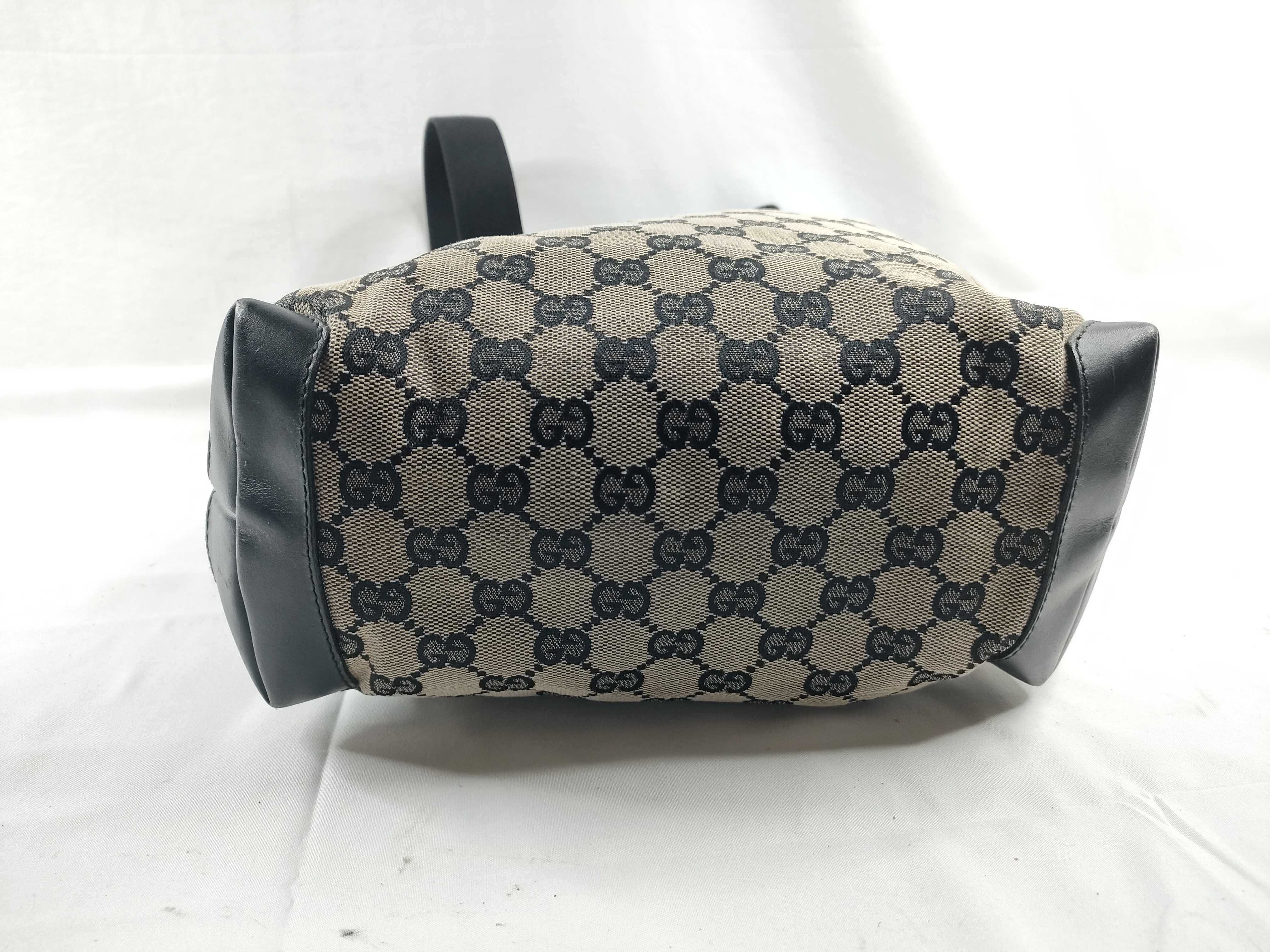 GG Canvas Leather Tote Bag (019/0402) - Black — view 4