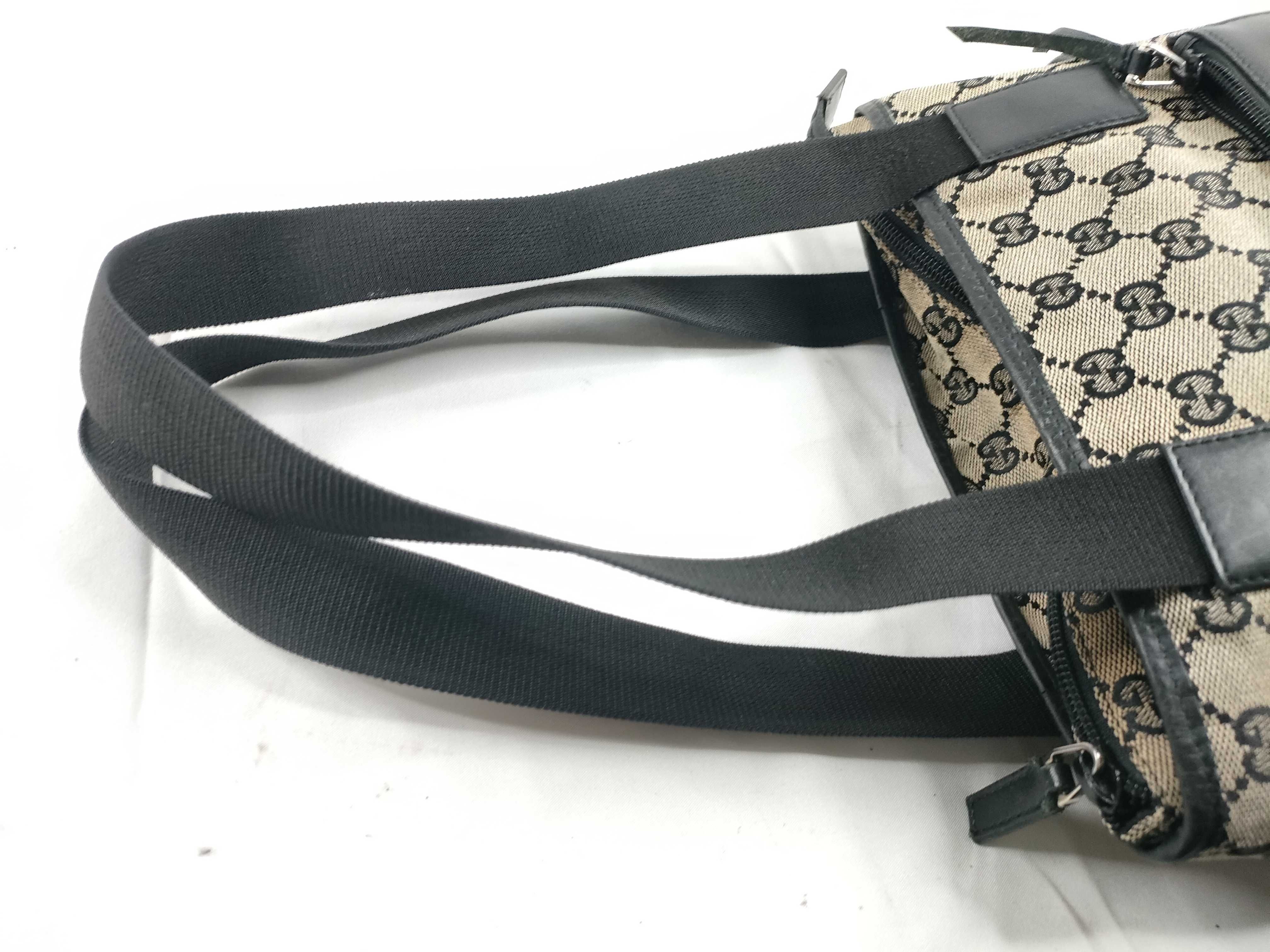 GG Canvas Leather Tote Bag (019/0402) - Black — view 6