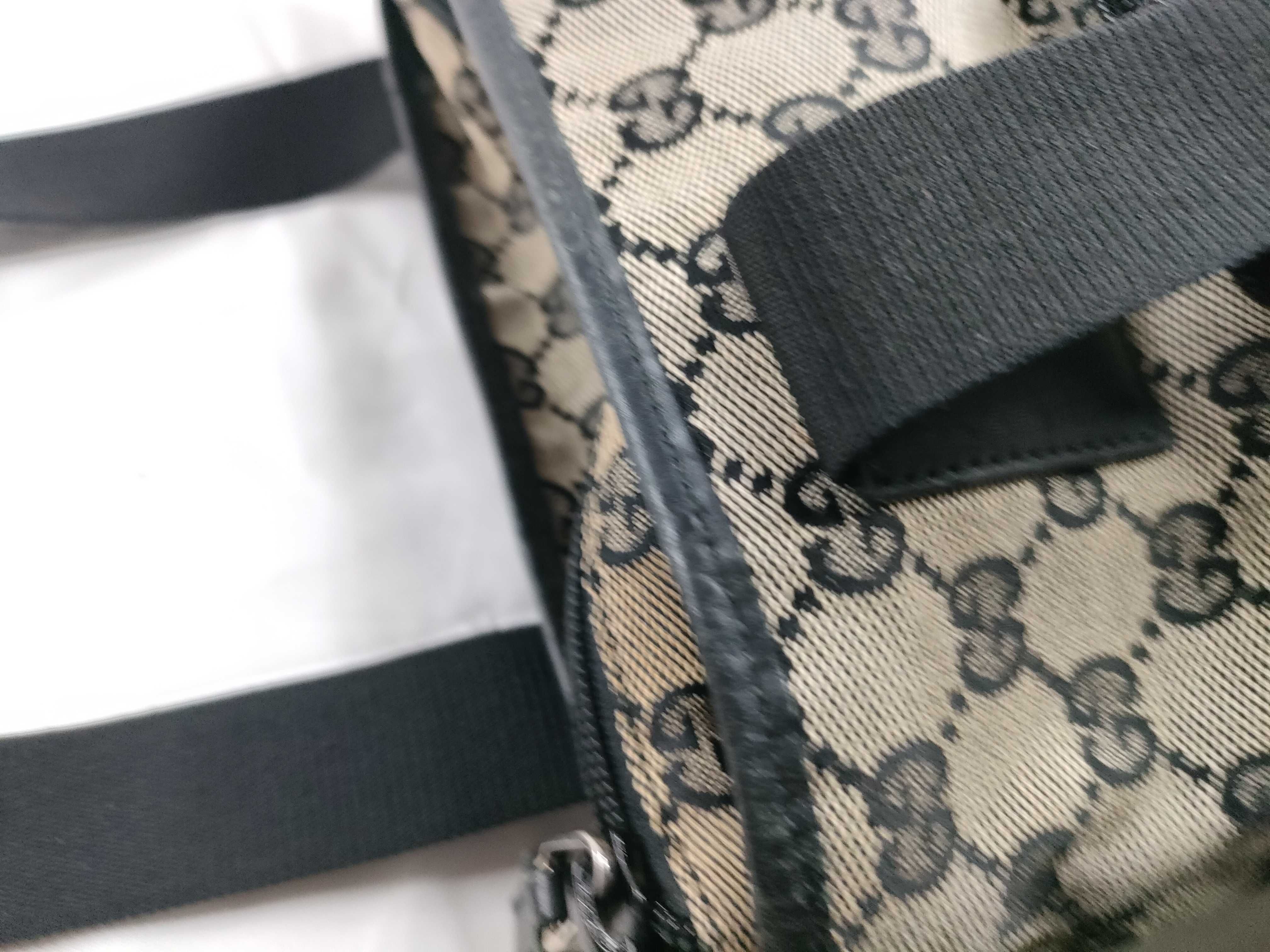 GG Canvas Leather Tote Bag (019/0402) - Black — view 8