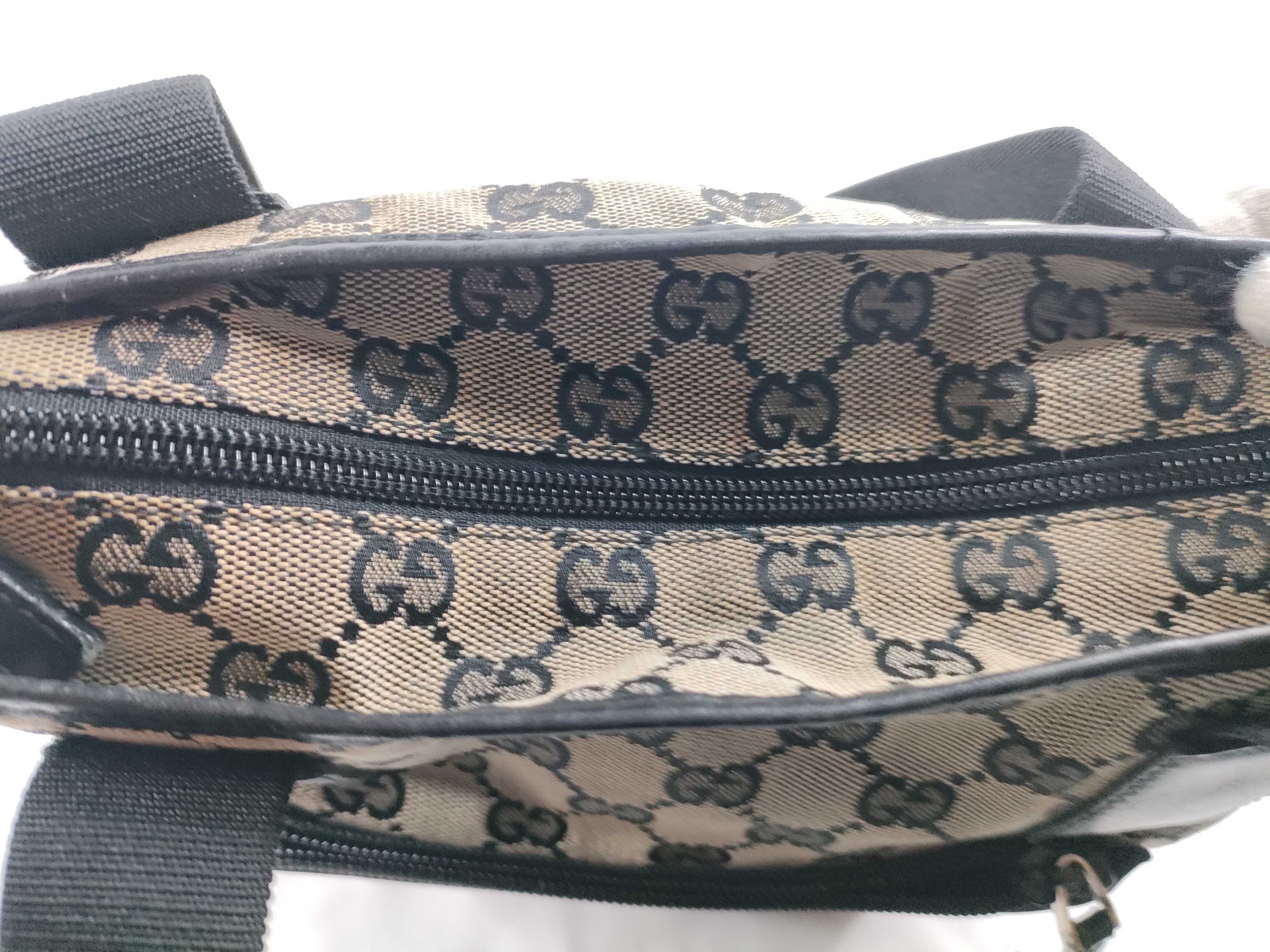 GG Canvas Leather Tote Bag (019/0402) - Black — view 9