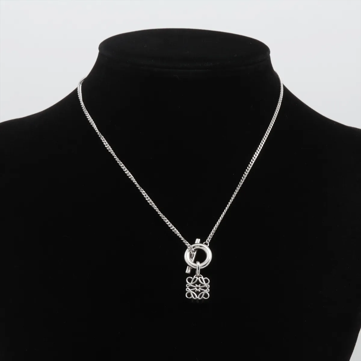 Anagram Necklace, 925 Sterling Silver, 16.1g, dents, — view 5