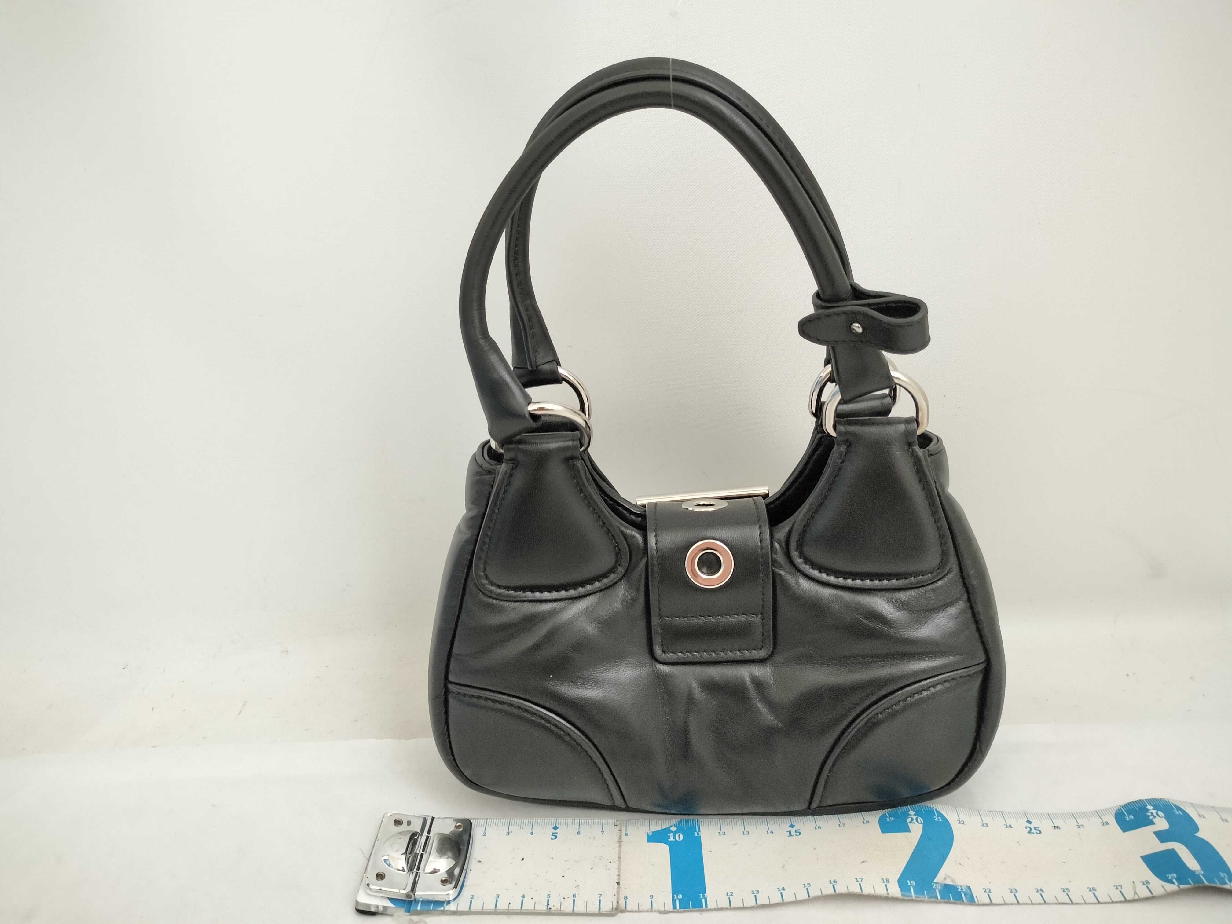 Moon Padded Nappa Leather Handbag, Black, 1BA381 (Handbag) — view 2