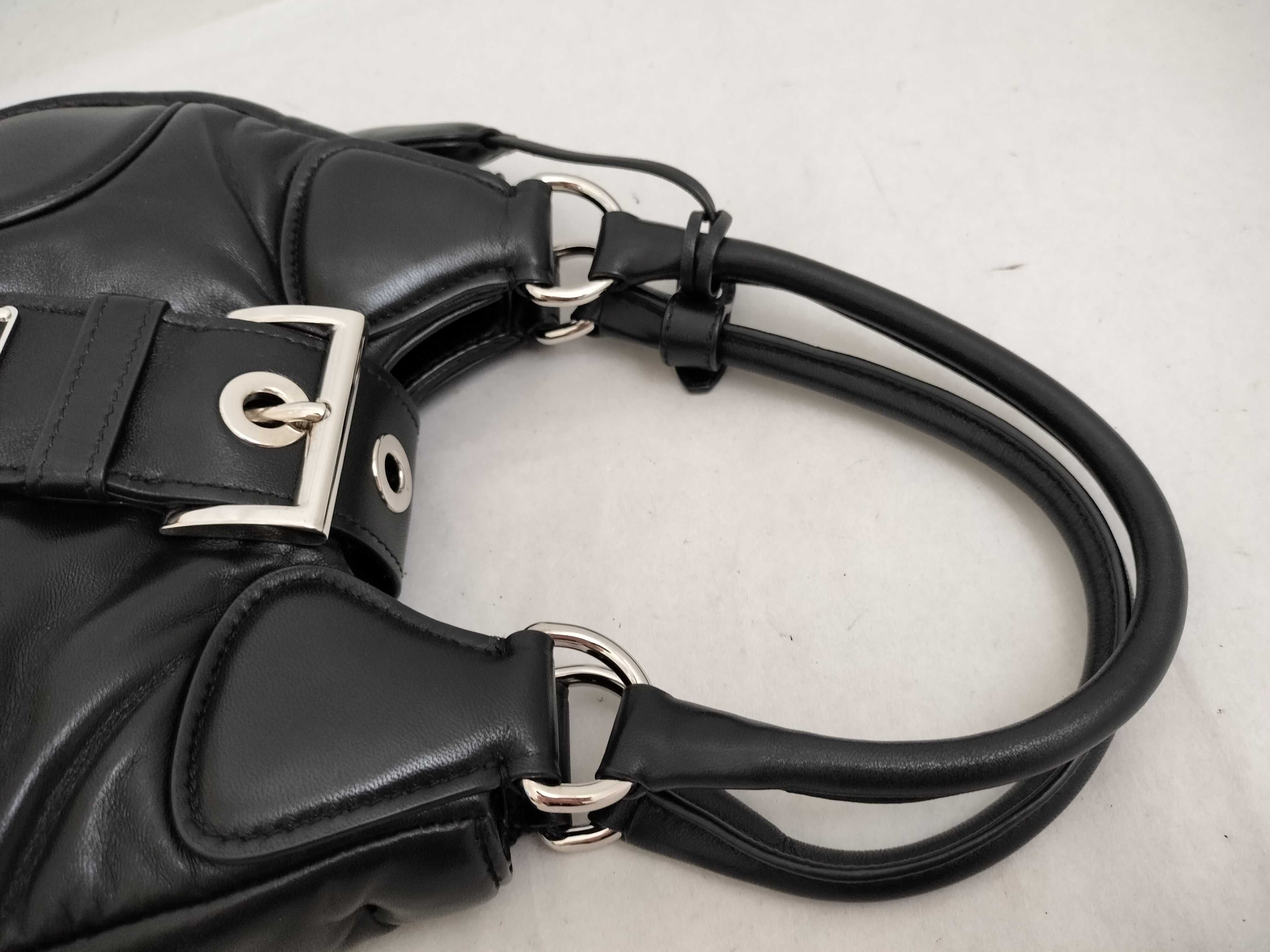 Moon Padded Nappa Leather Handbag, Black, 1BA381 (Handbag) — view 3