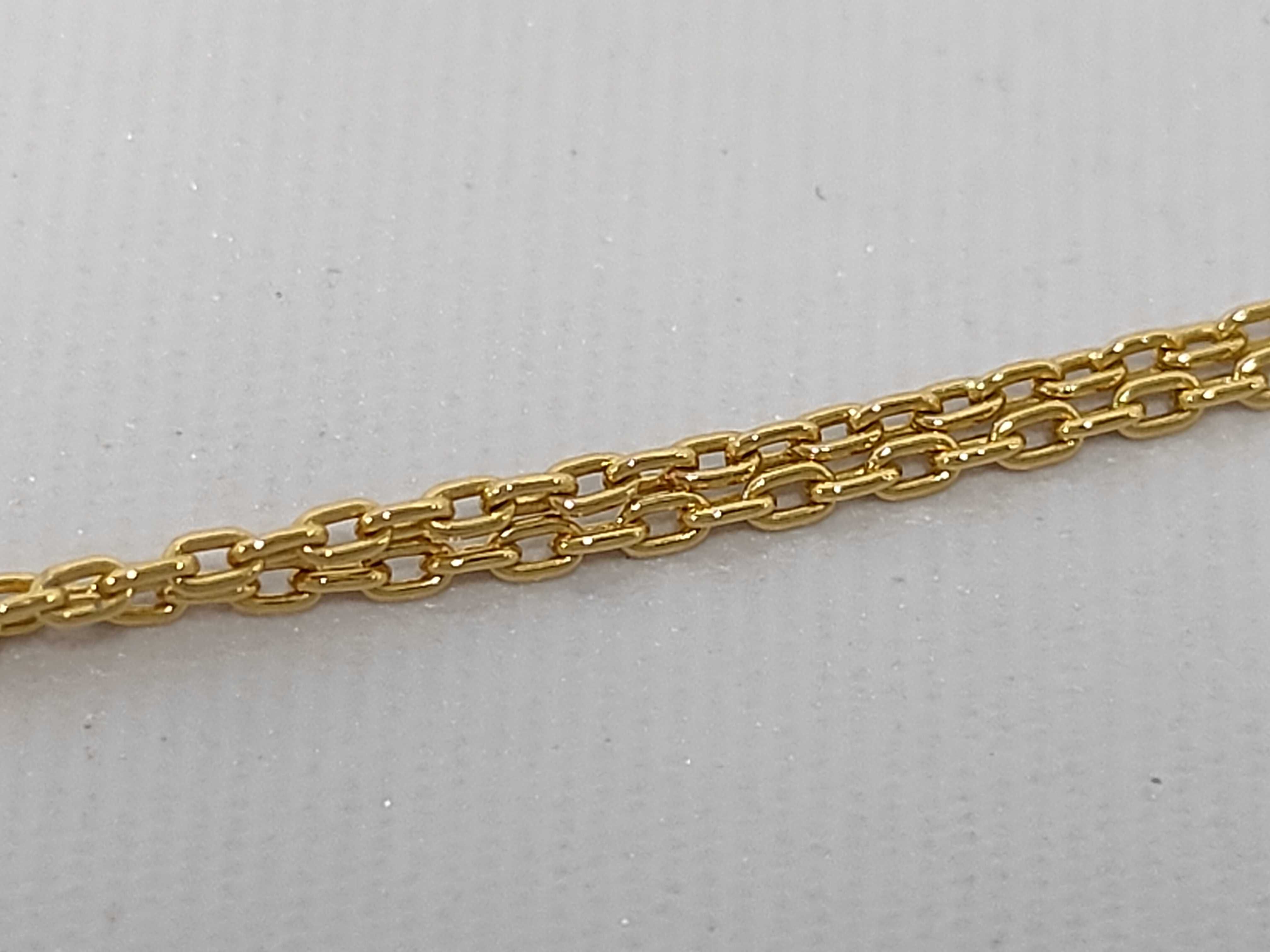 G-logo rhinestone gold necklace — view 4
