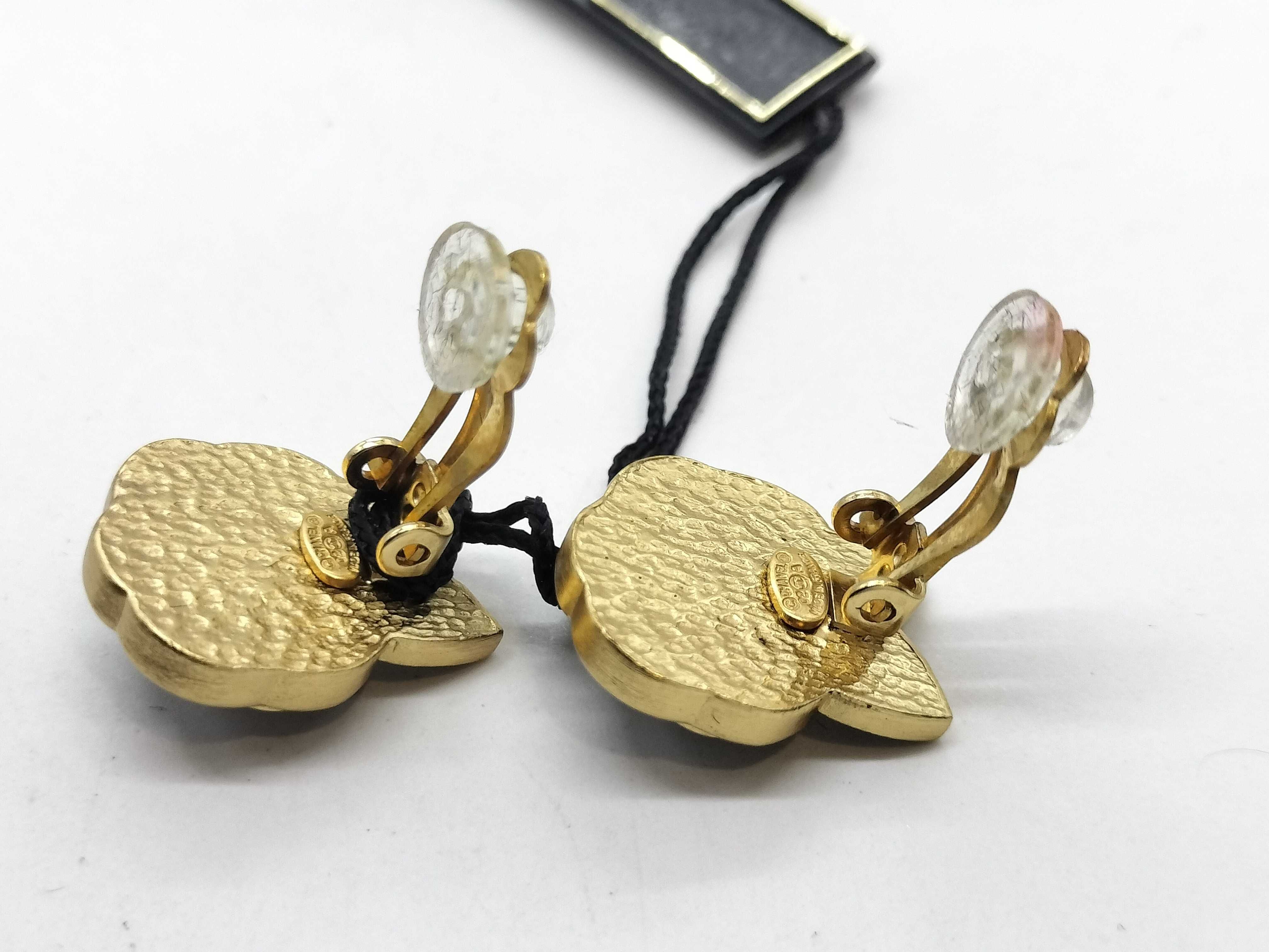 Camellia 02A Coco Mark Camellia Earrings — view 5