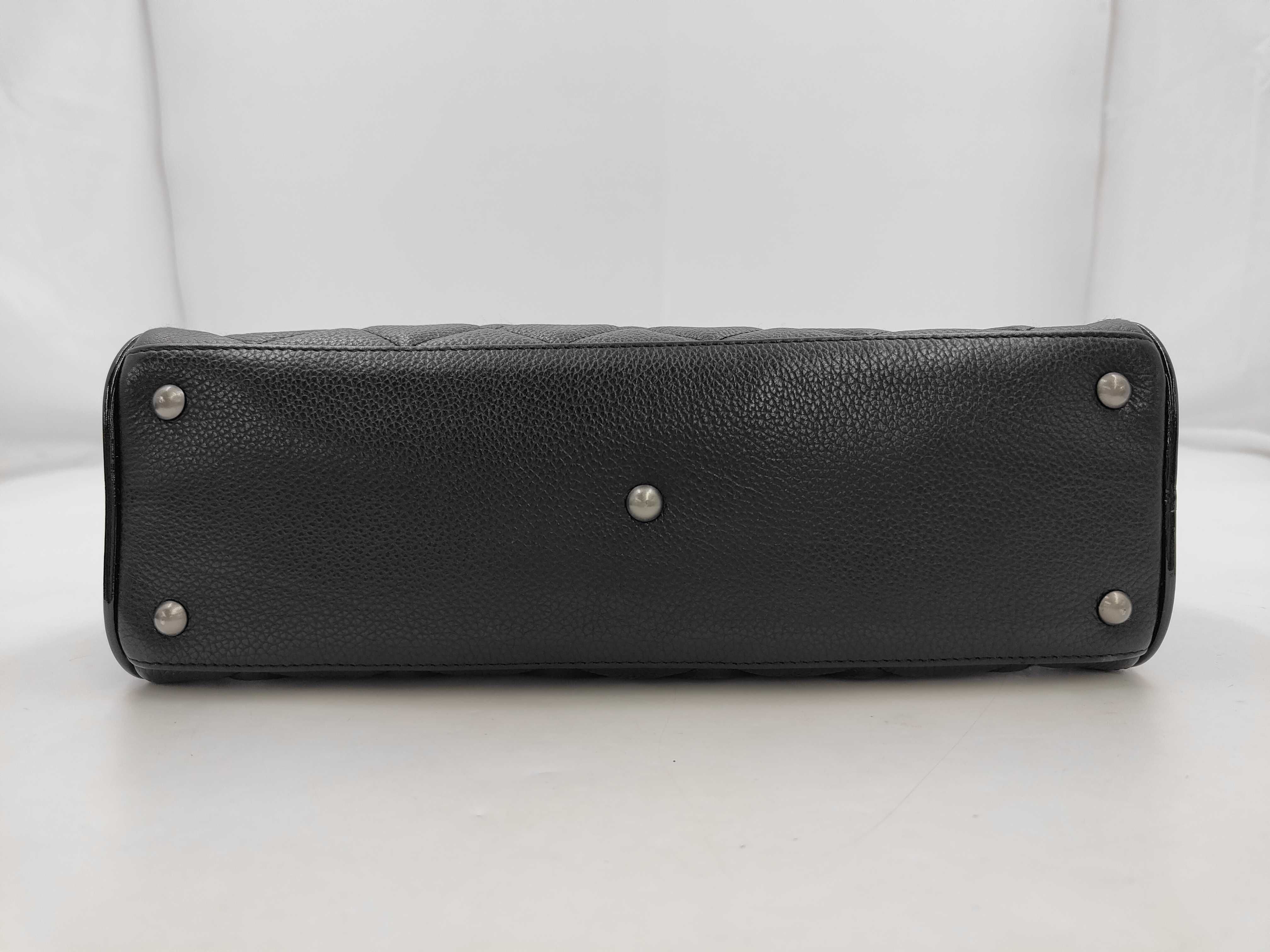 Caviar Logo Mini Boston Handbag — view 3
