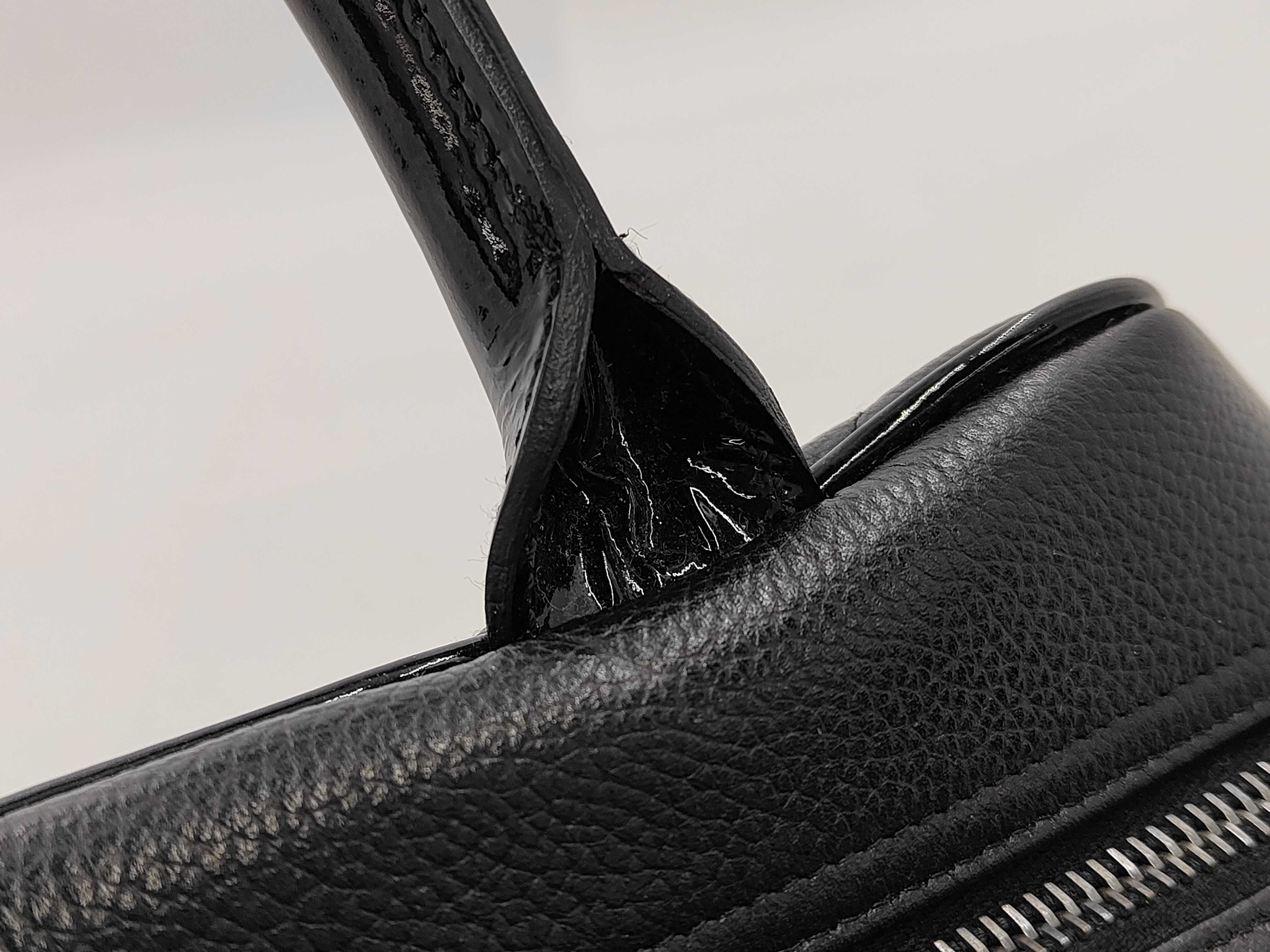 Caviar Logo Mini Boston Handbag — view 7