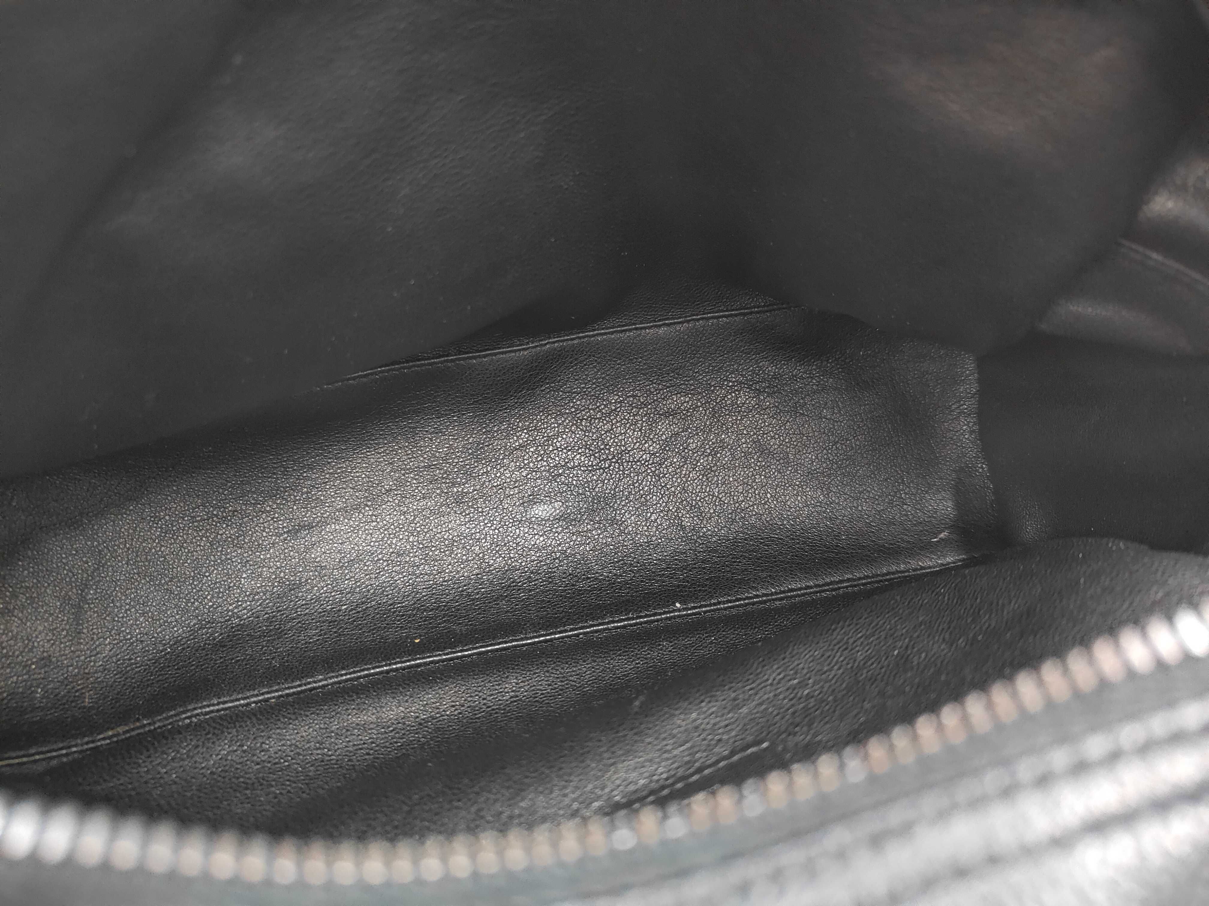 Caviar Logo Mini Boston Handbag — view 8