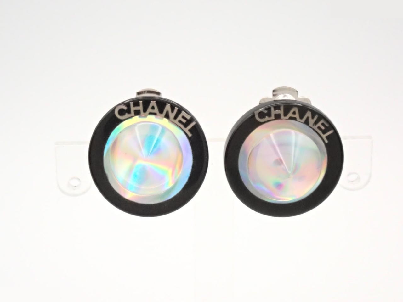 Earrings, 00T, Logo, Aurora Stone, Studs, 2cm Wide