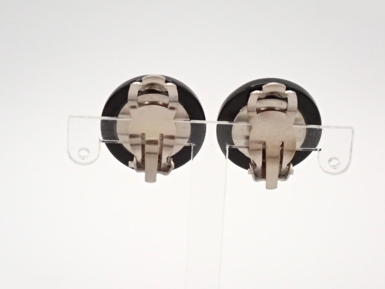Earrings, 00T, Logo, Aurora Stone, Studs, 2cm Wide — view 2