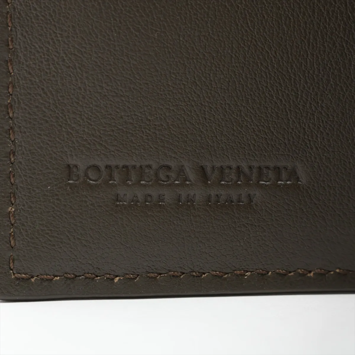 crocodile-embossed leather compact wallet, khaki, RFID detected. — view 5