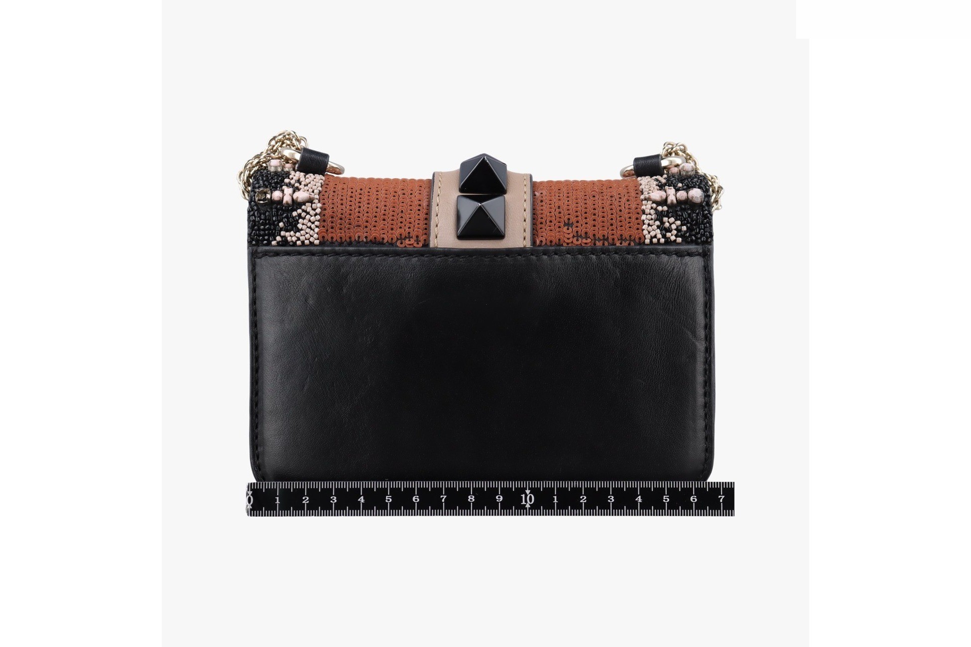 Glam Rock style, featuring beadwork and sequin embroidery, paired with calf leather in multicolor. — view 2