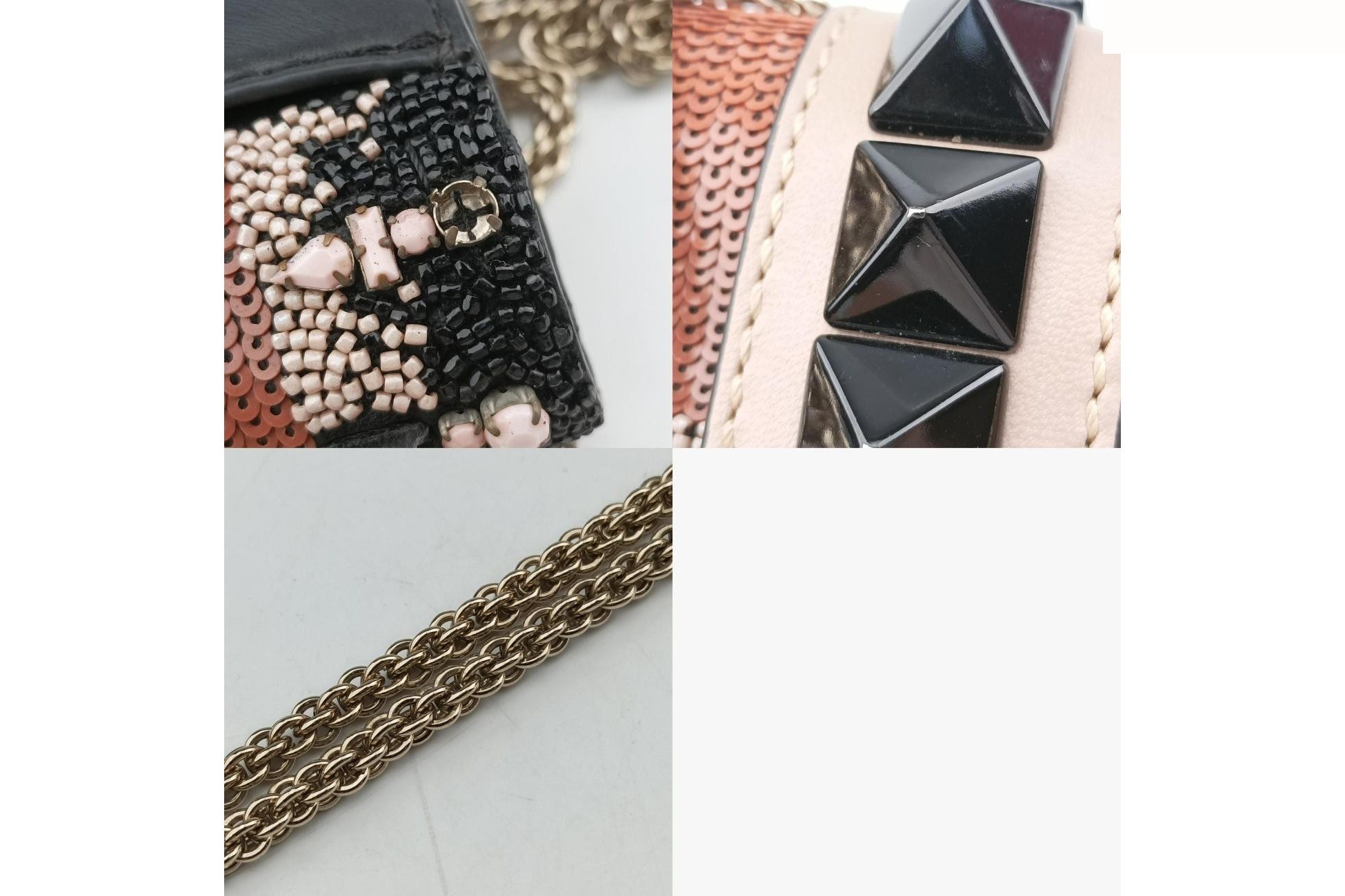 Glam Rock style, featuring beadwork and sequin embroidery, paired with calf leather in multicolor. — view 11