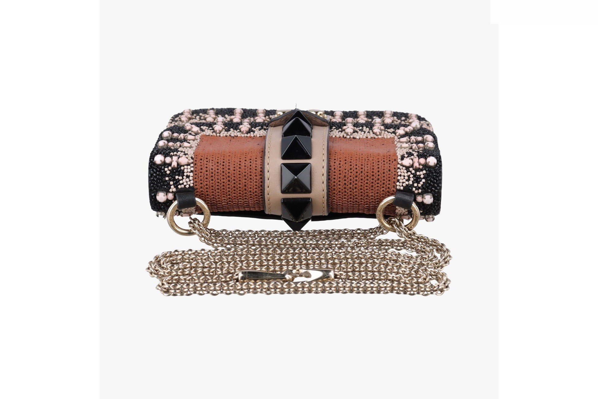 Glam Rock style, featuring beadwork and sequin embroidery, paired with calf leather in multicolor. — view 5