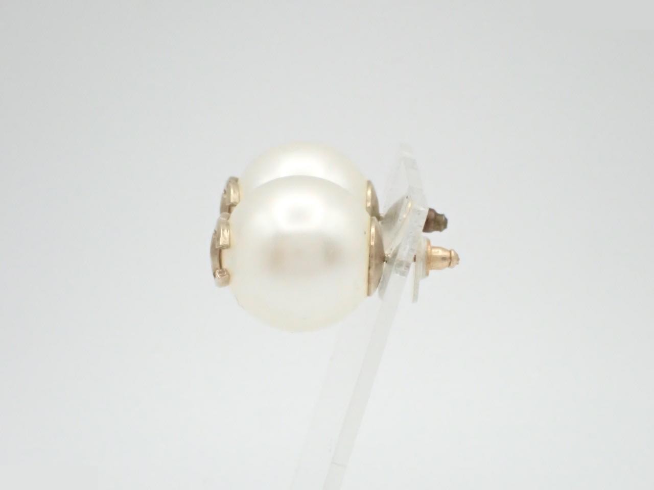 Faux Pearl Earrings — view 3
