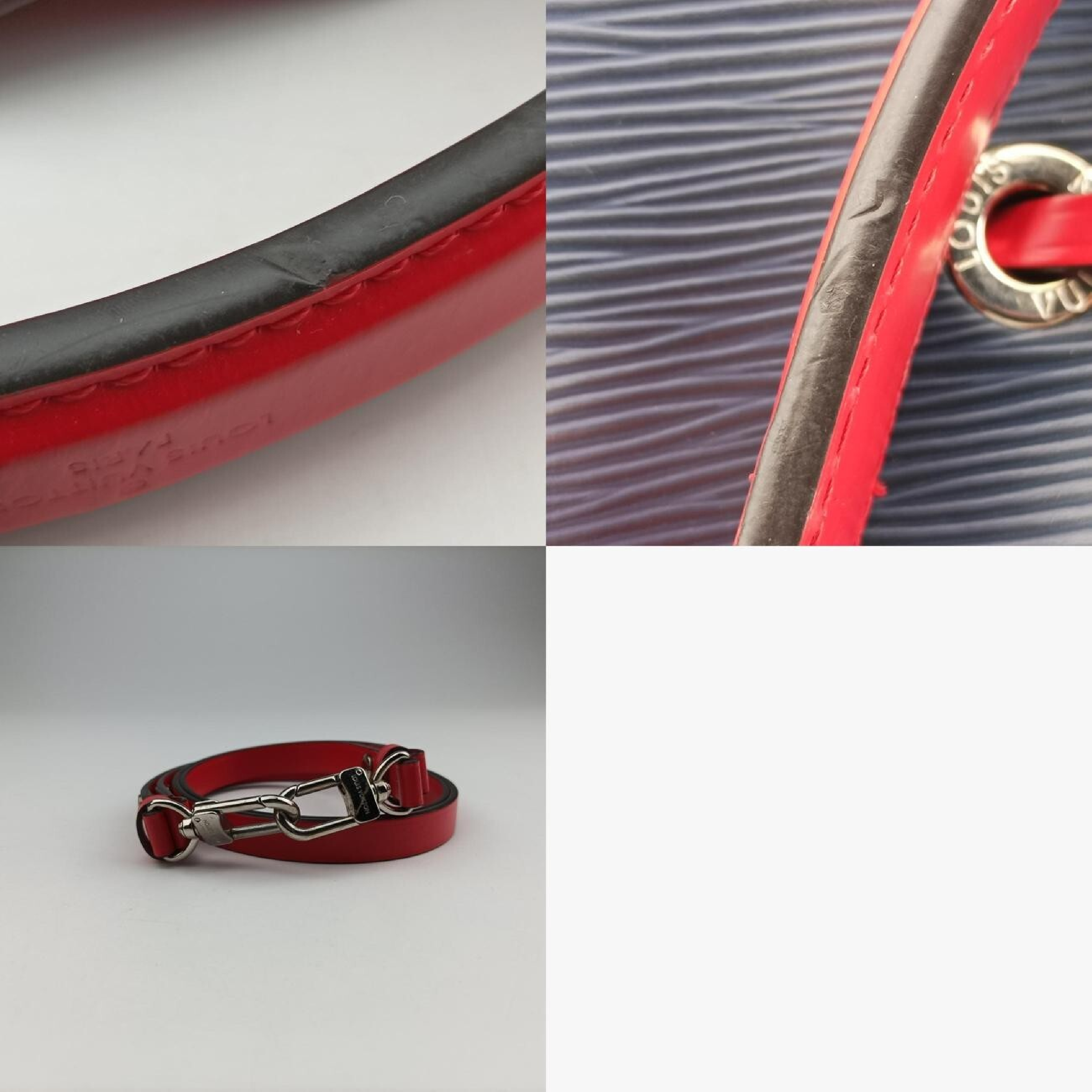 NeoNoe Indigo Blue x Red Epi Leather M54367 SR2138 IC Chip Shoulder Bag — view 11