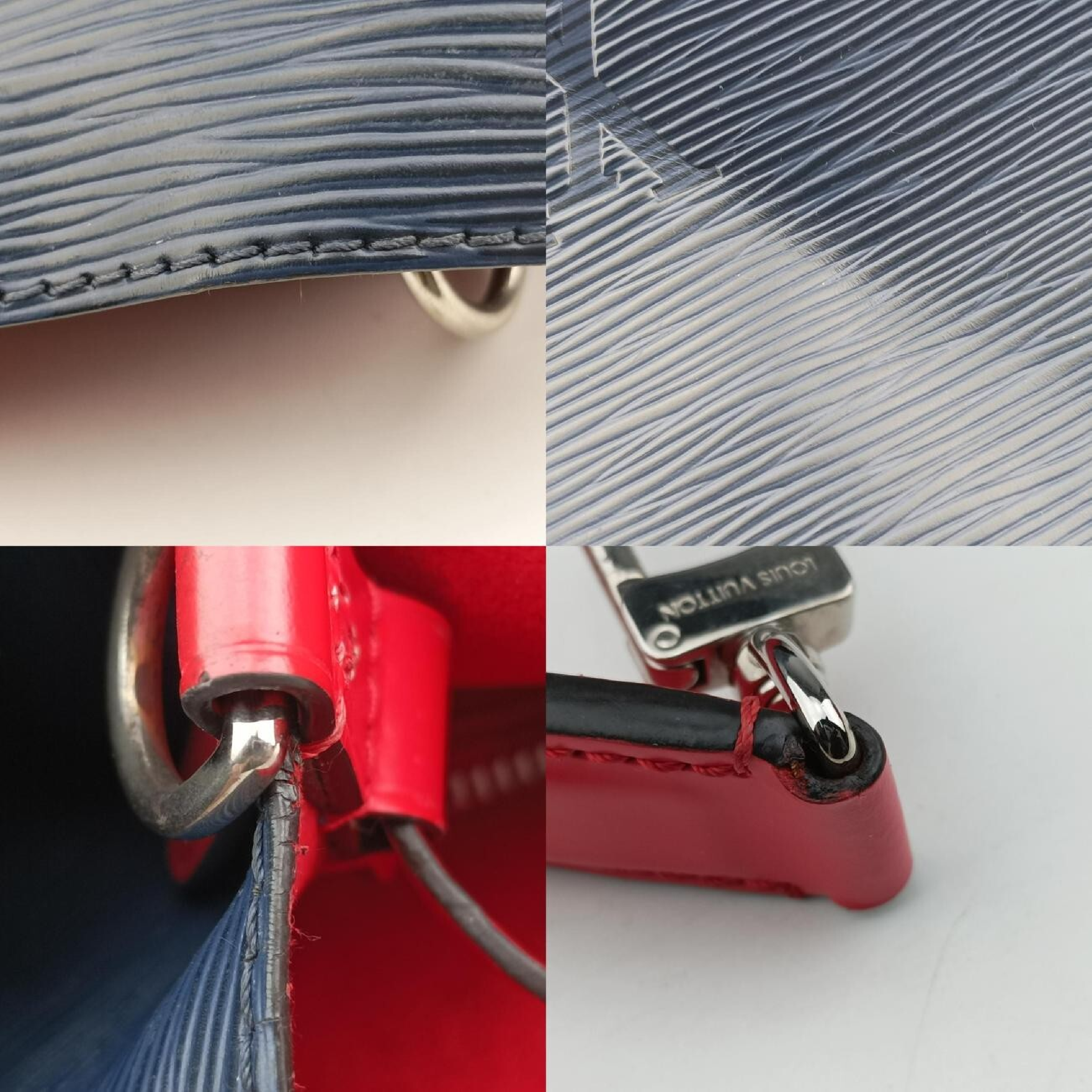 NeoNoe Indigo Blue x Red Epi Leather M54367 SR2138 IC Chip Shoulder Bag — view 10