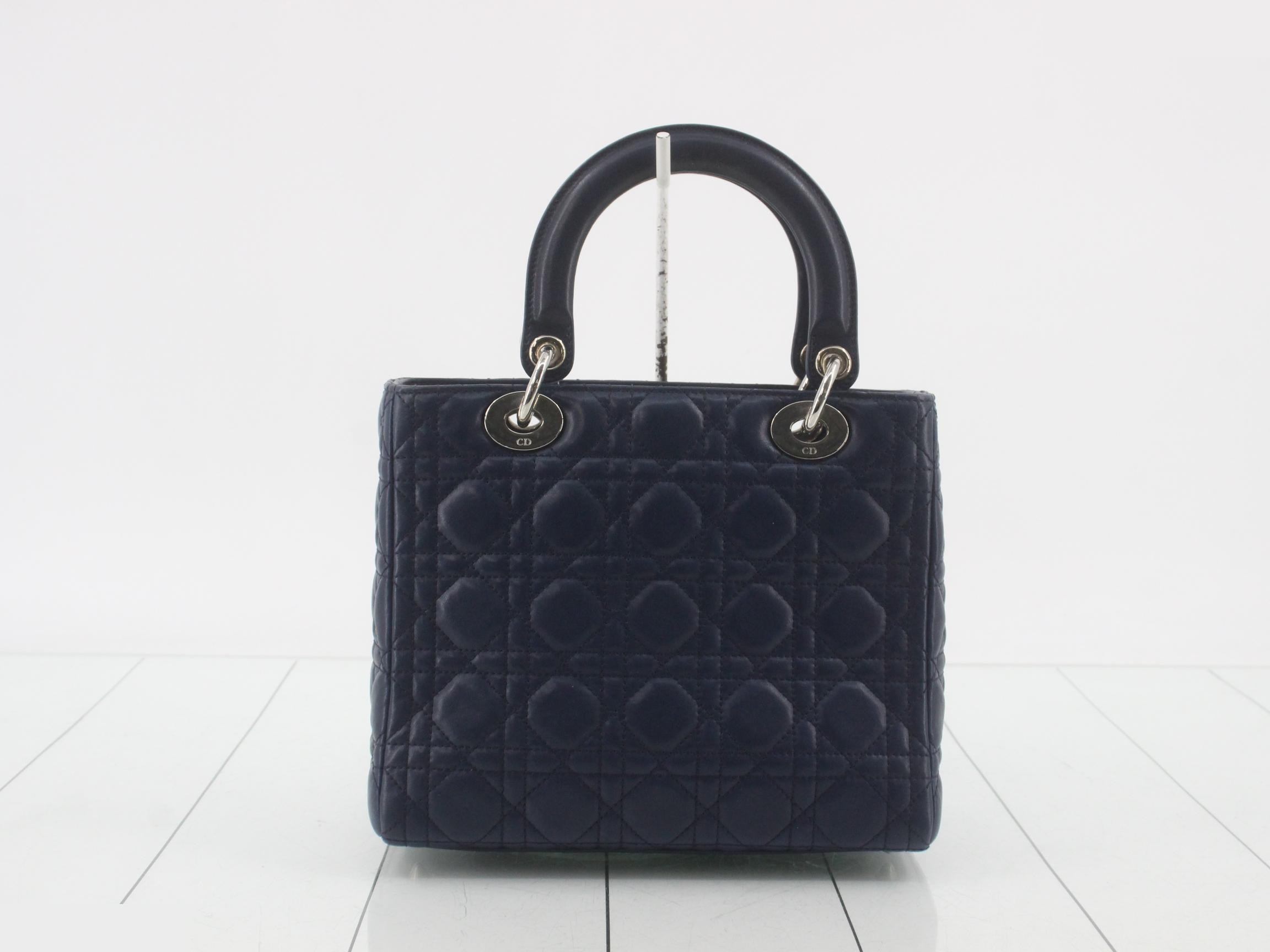 Lady Dior Cannage Lamb 2-Way Handbag — view 2