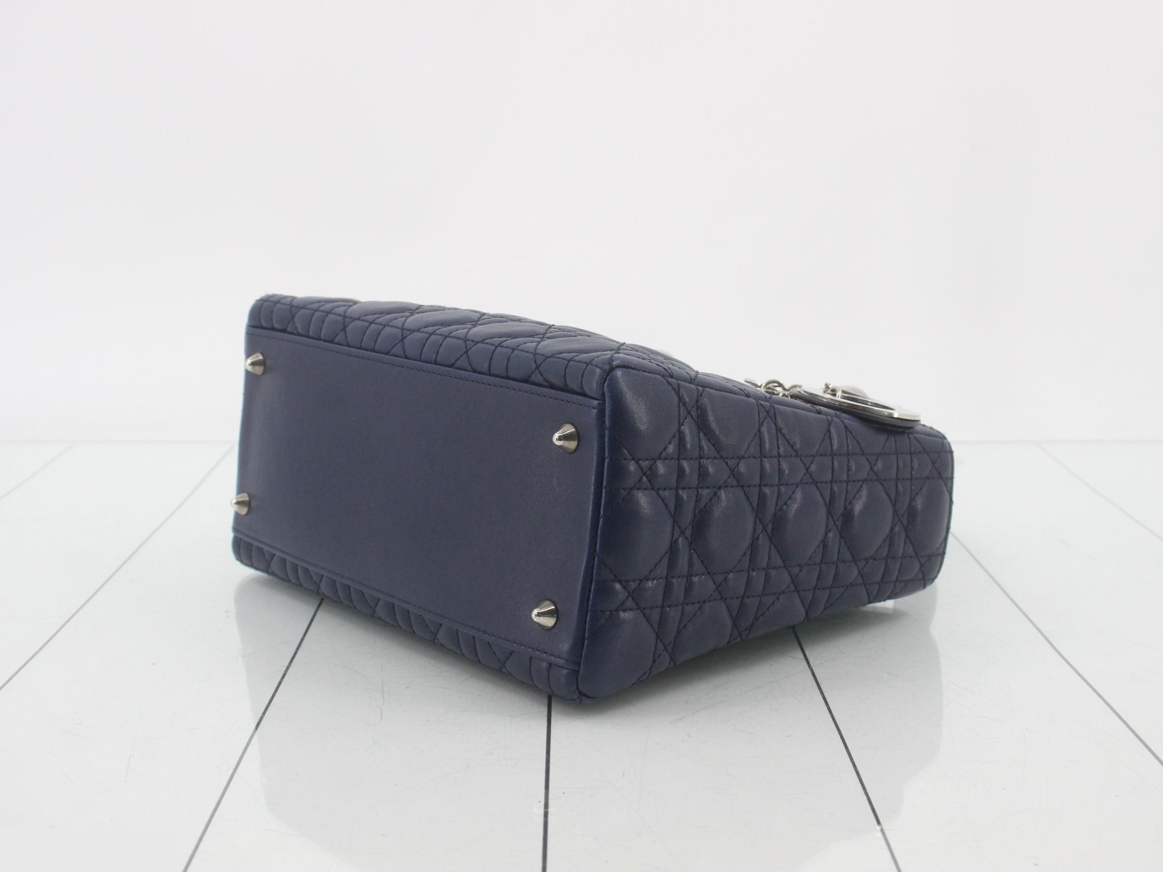 Lady Dior Cannage Lamb 2-Way Handbag — view 6