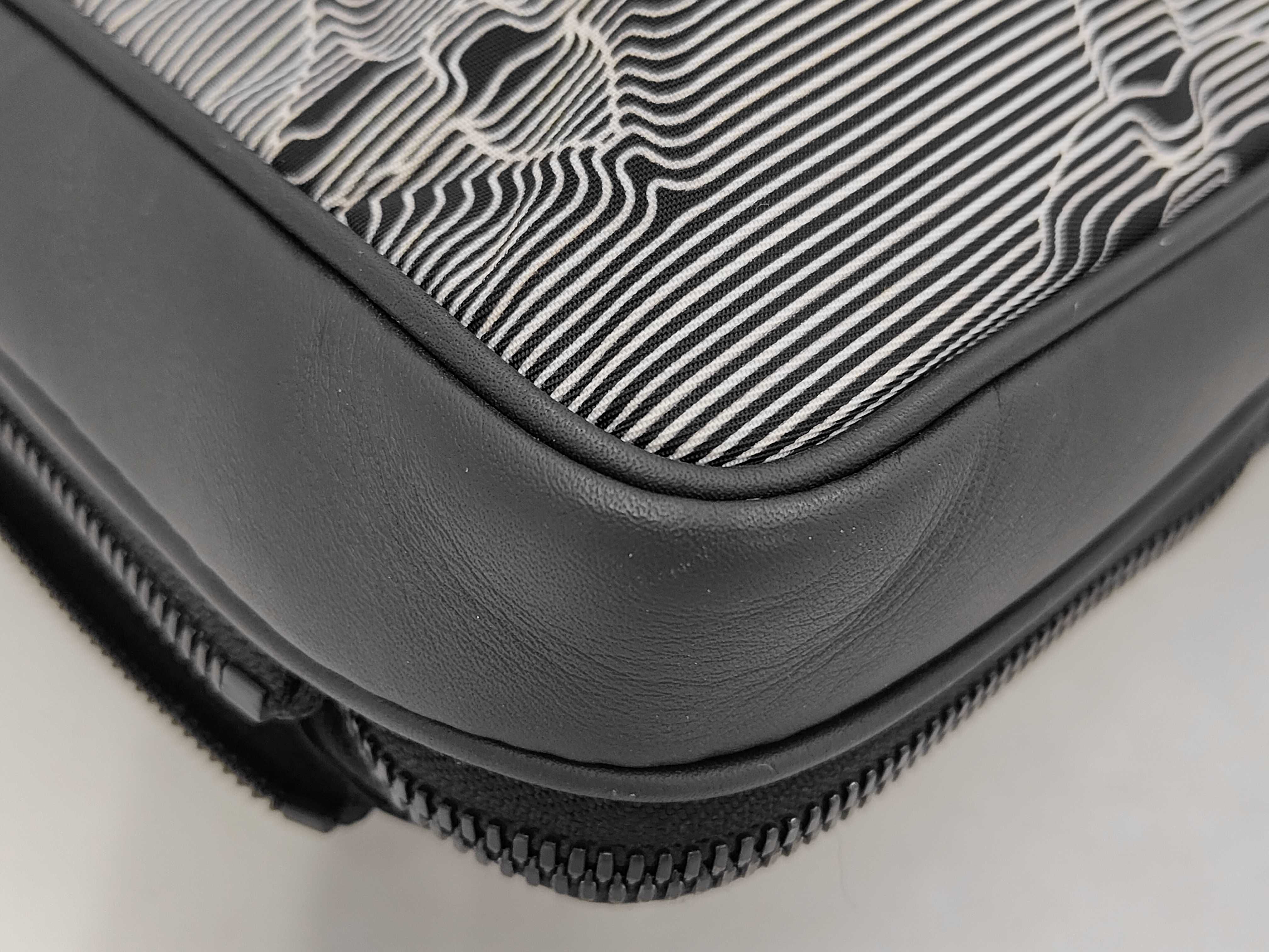 2054 Black Canvas Shoulder Bag — view 3