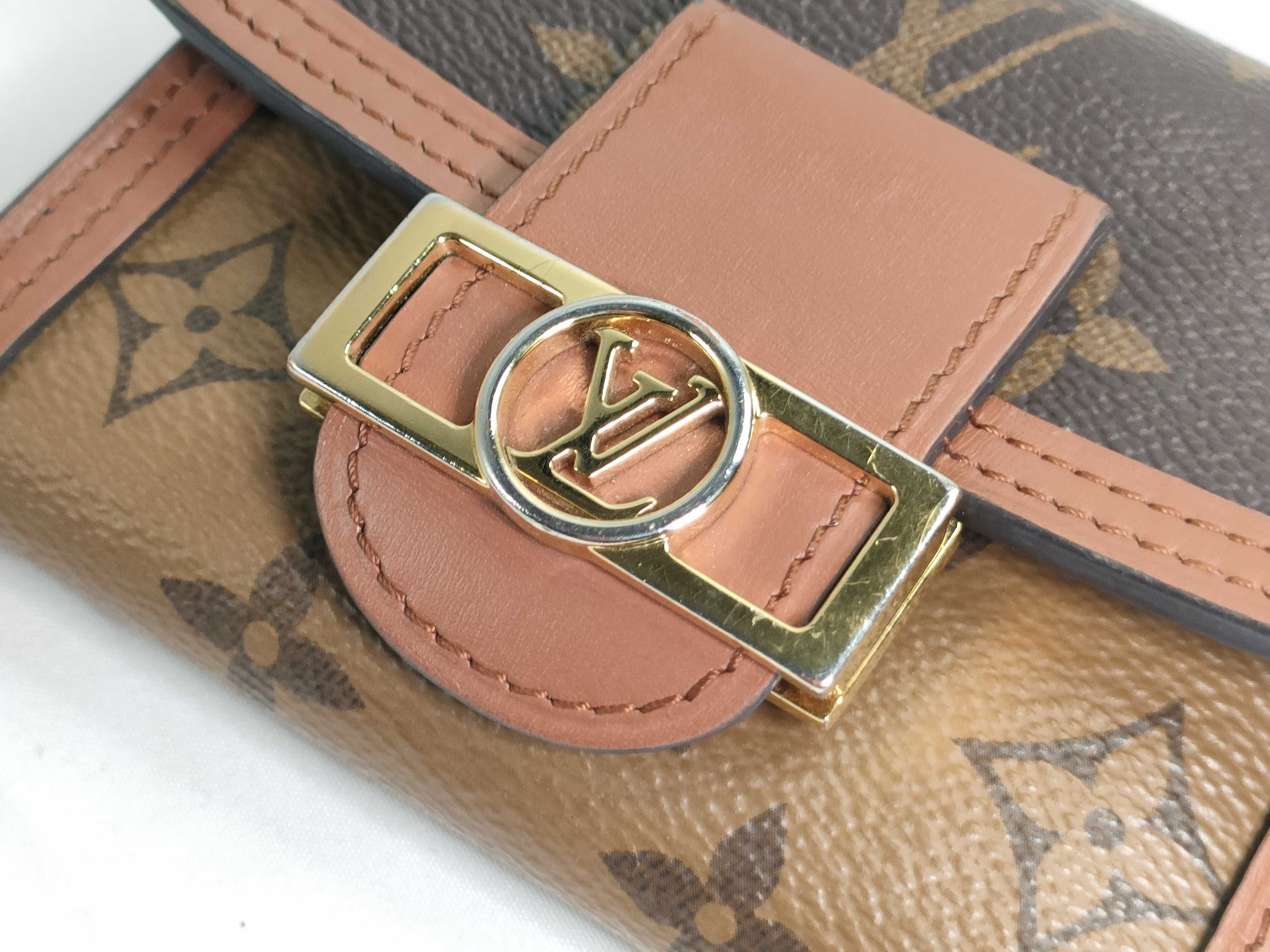 Monogram Reverse Portefeuille Dauphine M68725 NFC Engraved (ky24475) Wallet — view 12