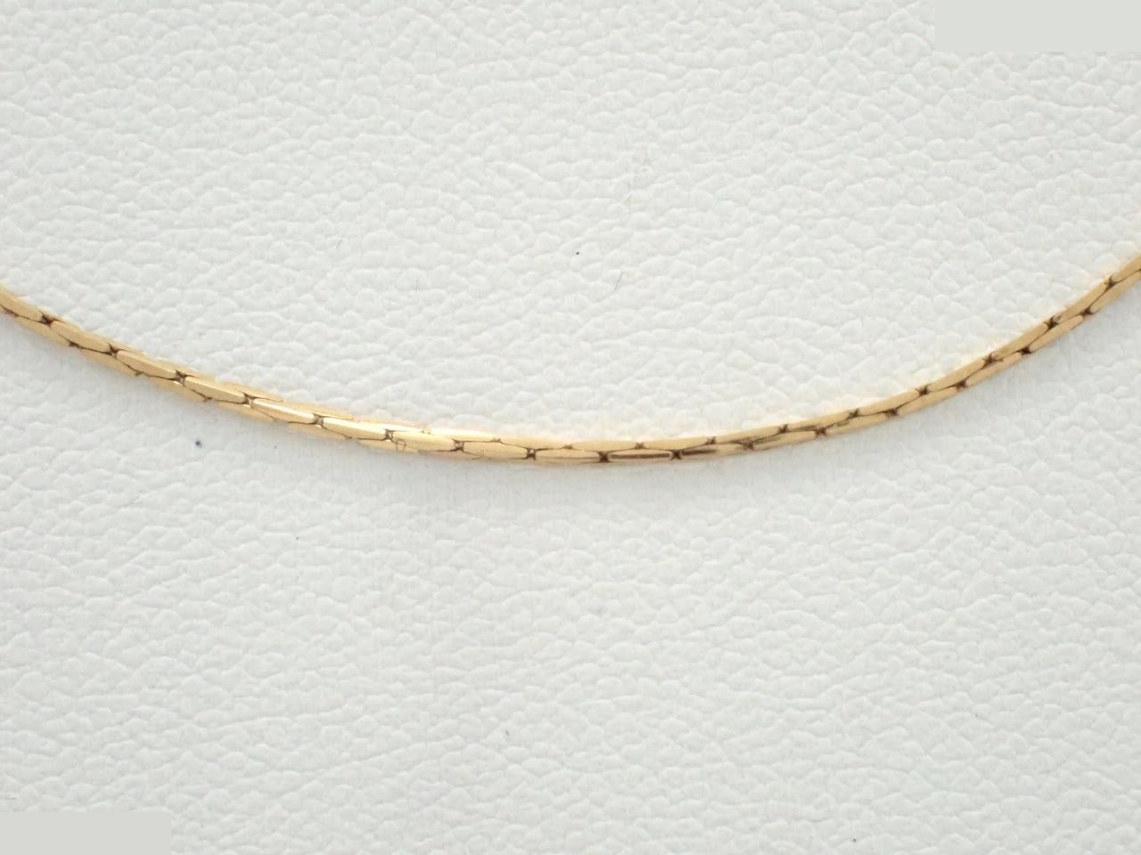 Gold-plated necklace, approximately 40cm circumference, 1.8g