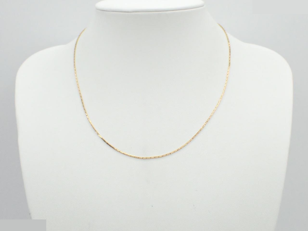 Gold-plated necklace, approximately 40cm circumference, 1.8g — view 3