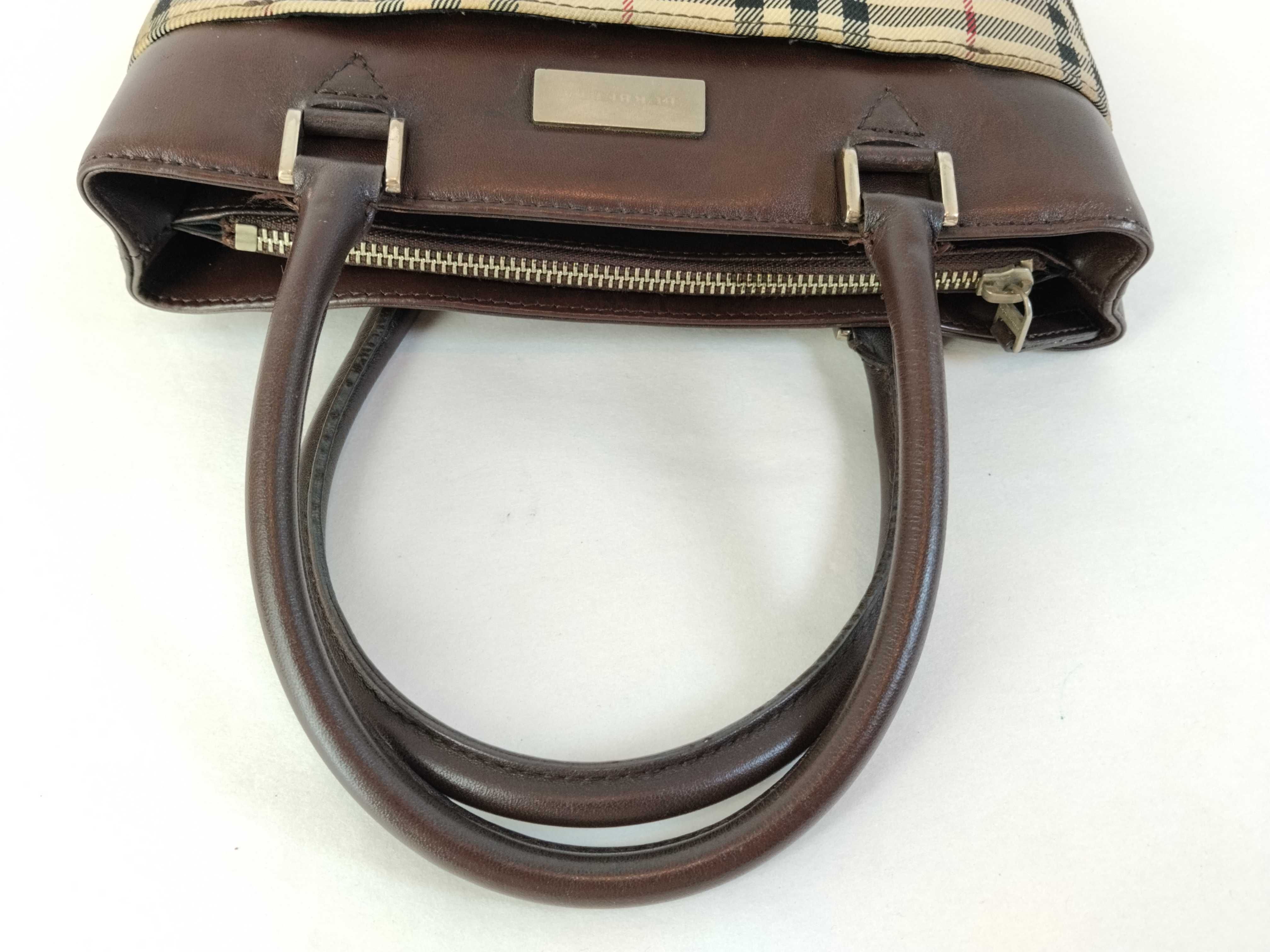 Nova Check Canvas Leather Handbag — view 3