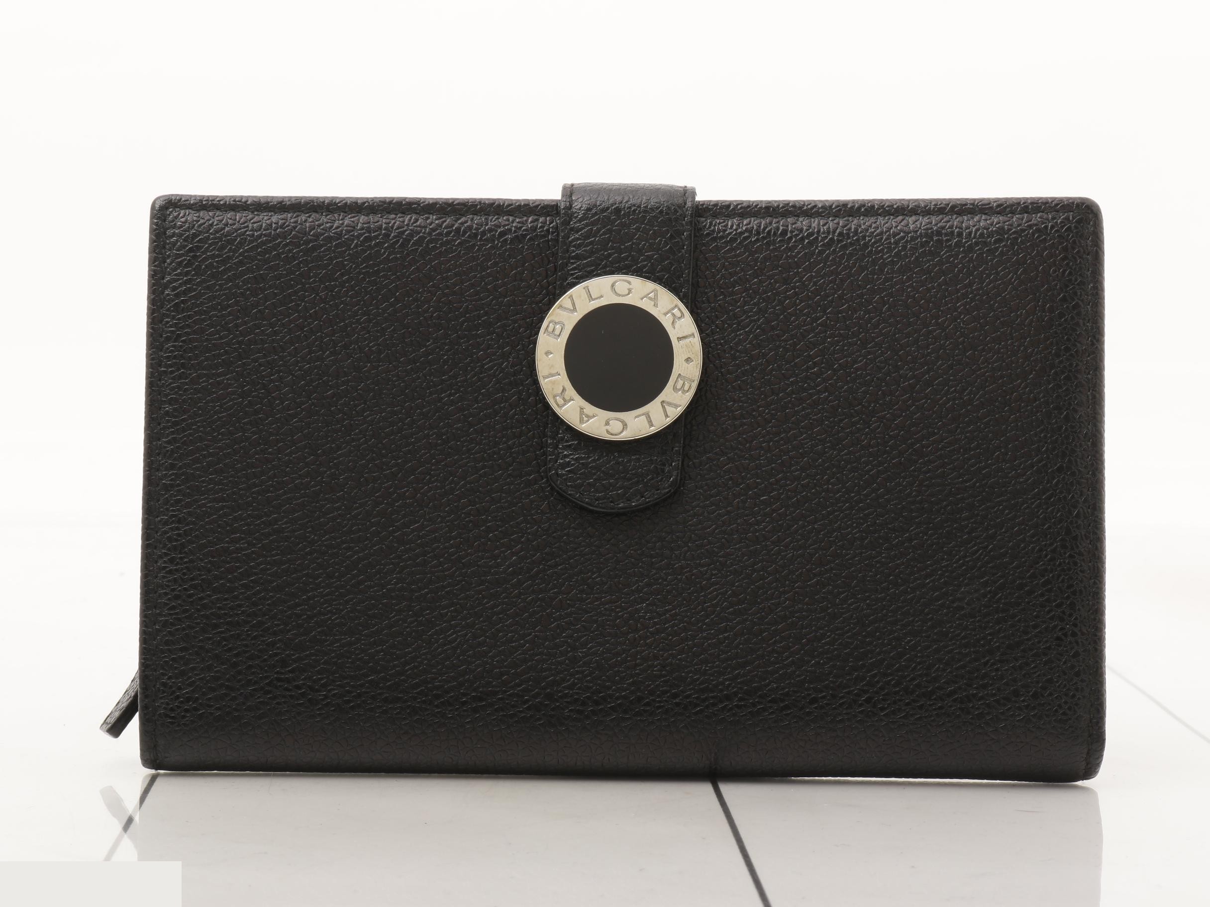 Bulgari Leather Bi-fold Wallet