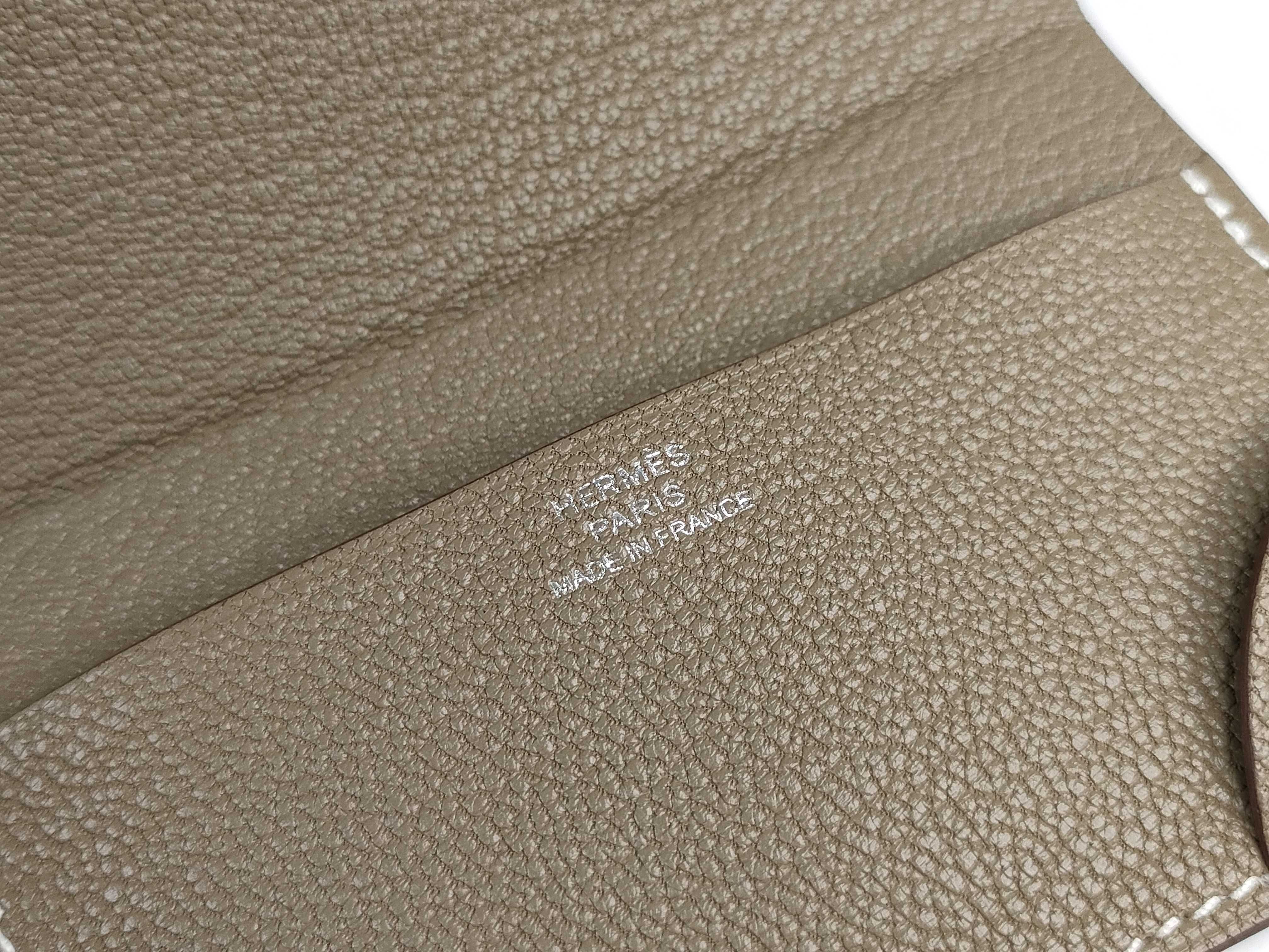 Coin de Mall Card Case, Etoupe, Unused. (Card case/Pass case/Business card holder) — view 10