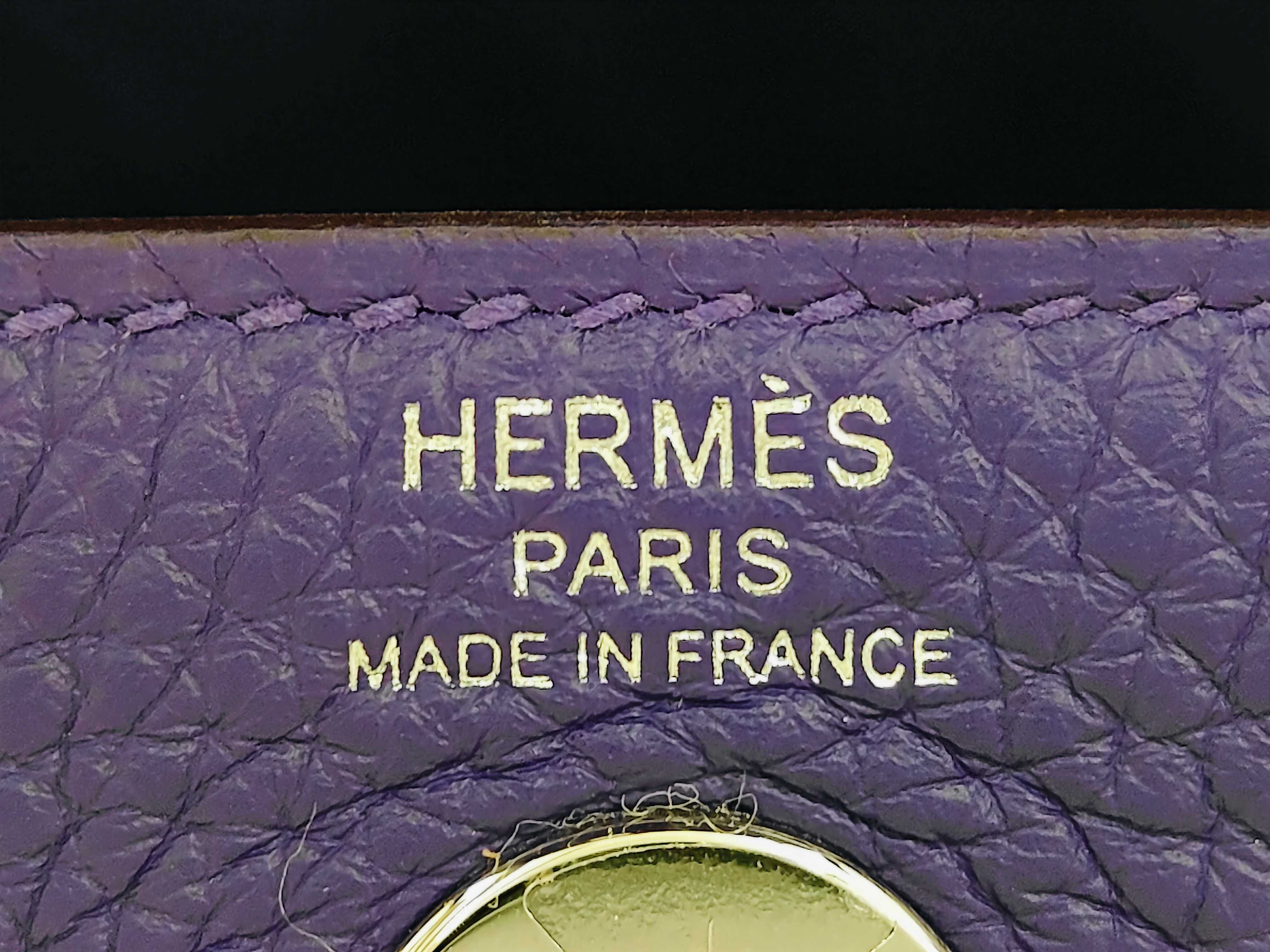 Lindy Mini Purple Taurillon Clemence Leather Handbag with Silver Hardware (G Stamp) — view 12