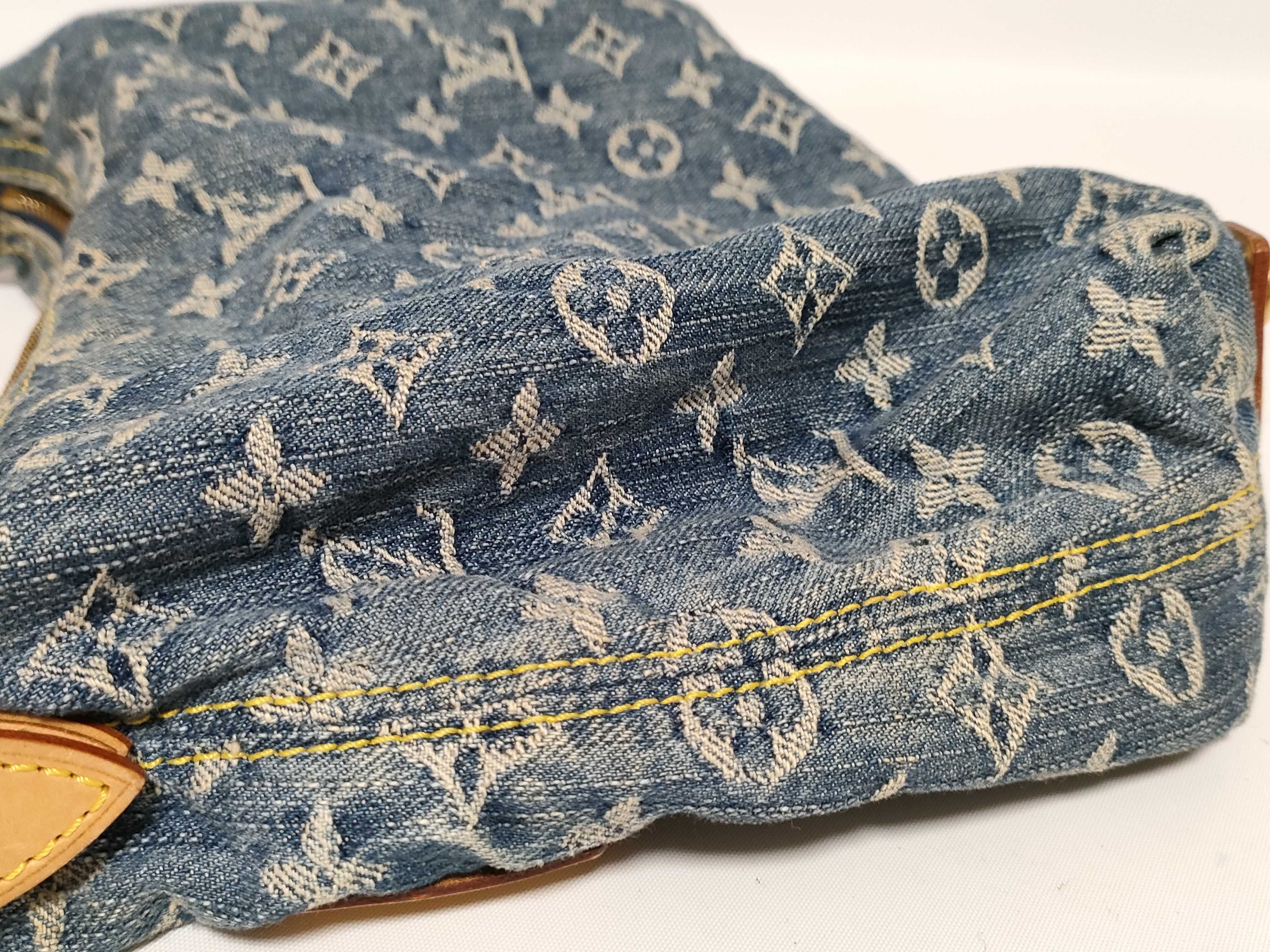 Monogram Denim Louis Vuitton Monogram Denim LV Baggy PM Shoulder Bag — view 13