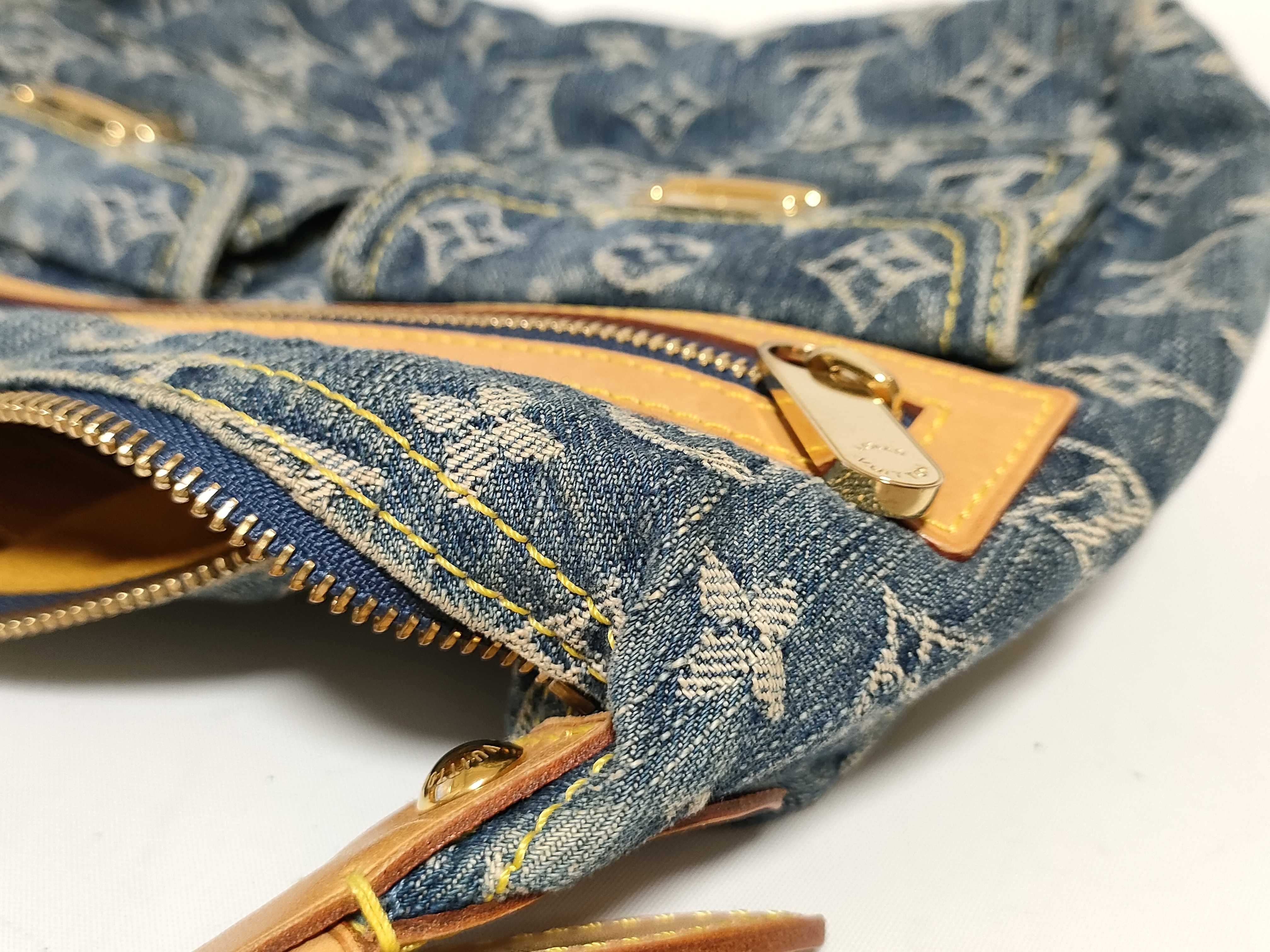 Monogram Denim Louis Vuitton Monogram Denim LV Baggy PM Shoulder Bag — view 14