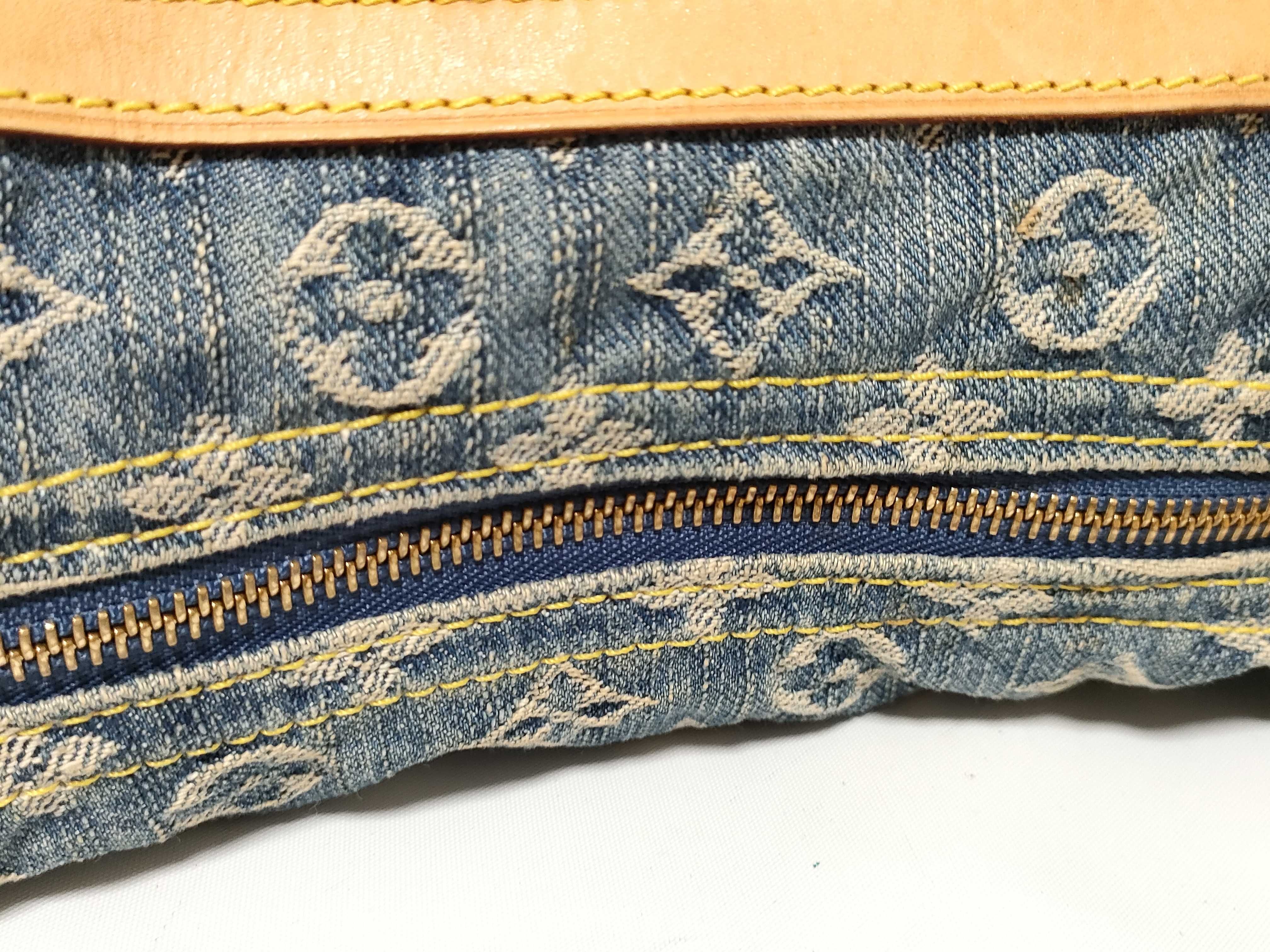 Monogram Denim Louis Vuitton Monogram Denim LV Baggy PM Shoulder Bag — view 6