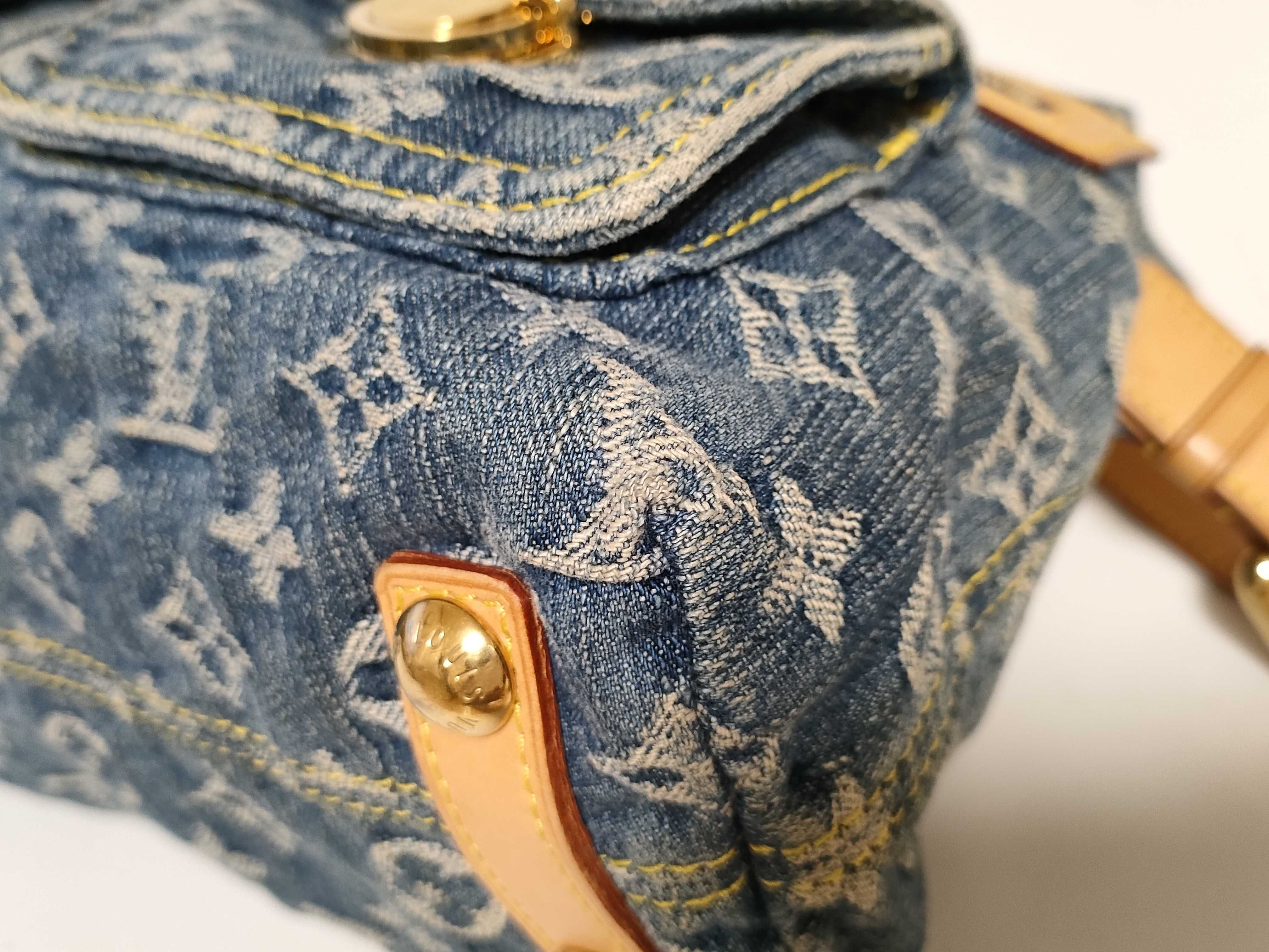Monogram Denim Louis Vuitton Monogram Denim LV Baggy PM Shoulder Bag — view 7