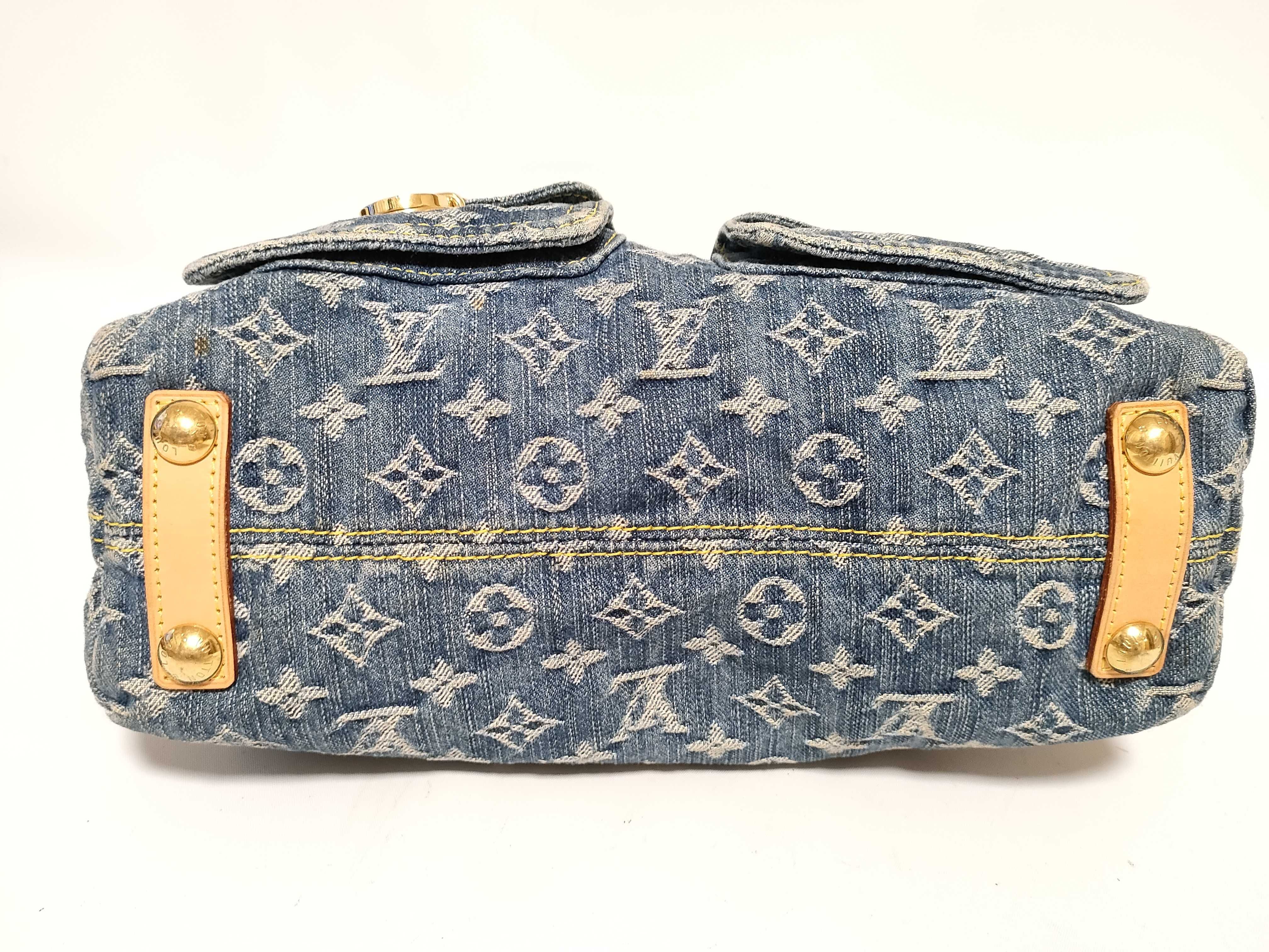 Monogram Denim Louis Vuitton Monogram Denim LV Baggy PM Shoulder Bag — view 8