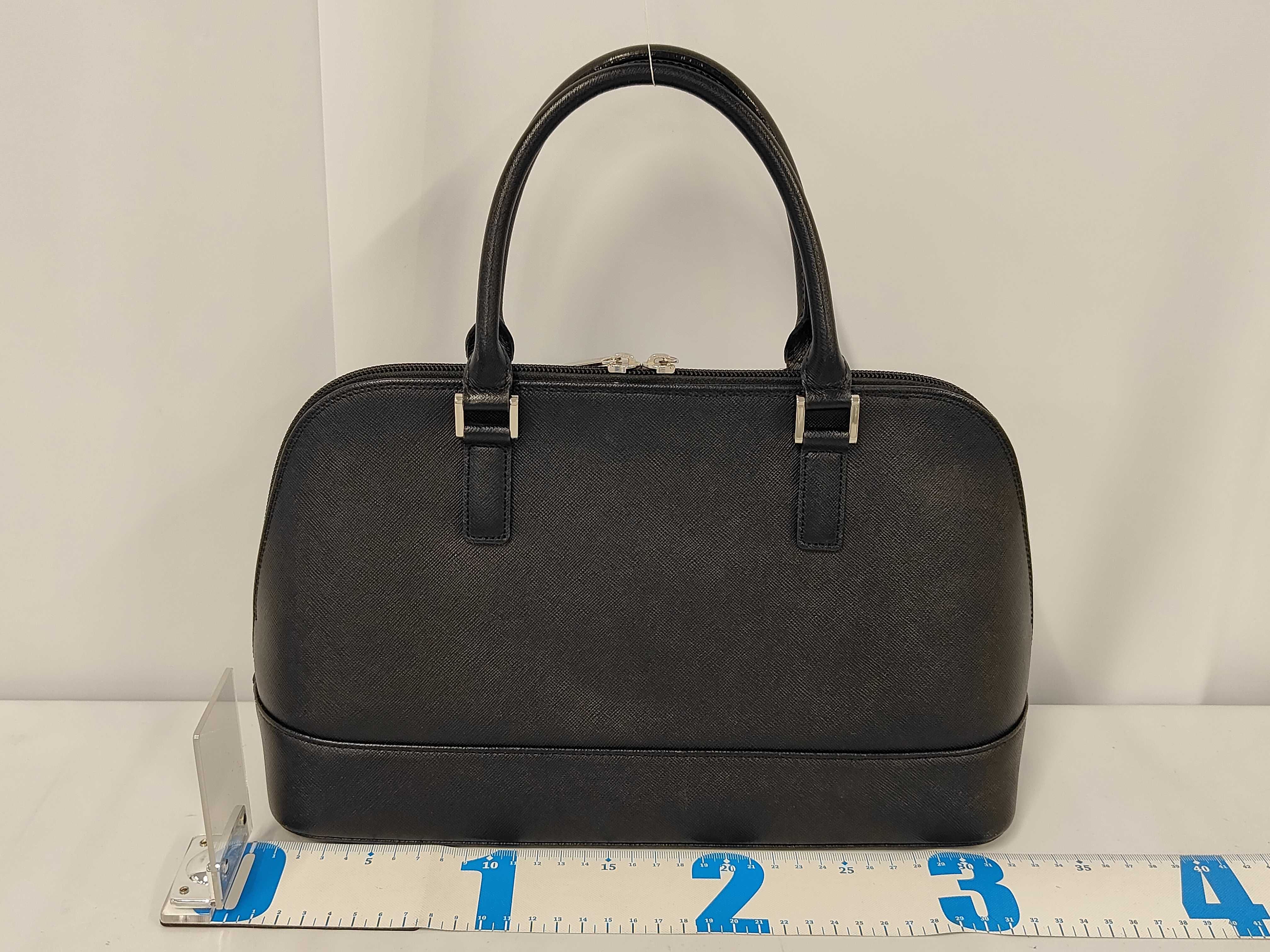 Logo Plate Leather Handbag — view 2