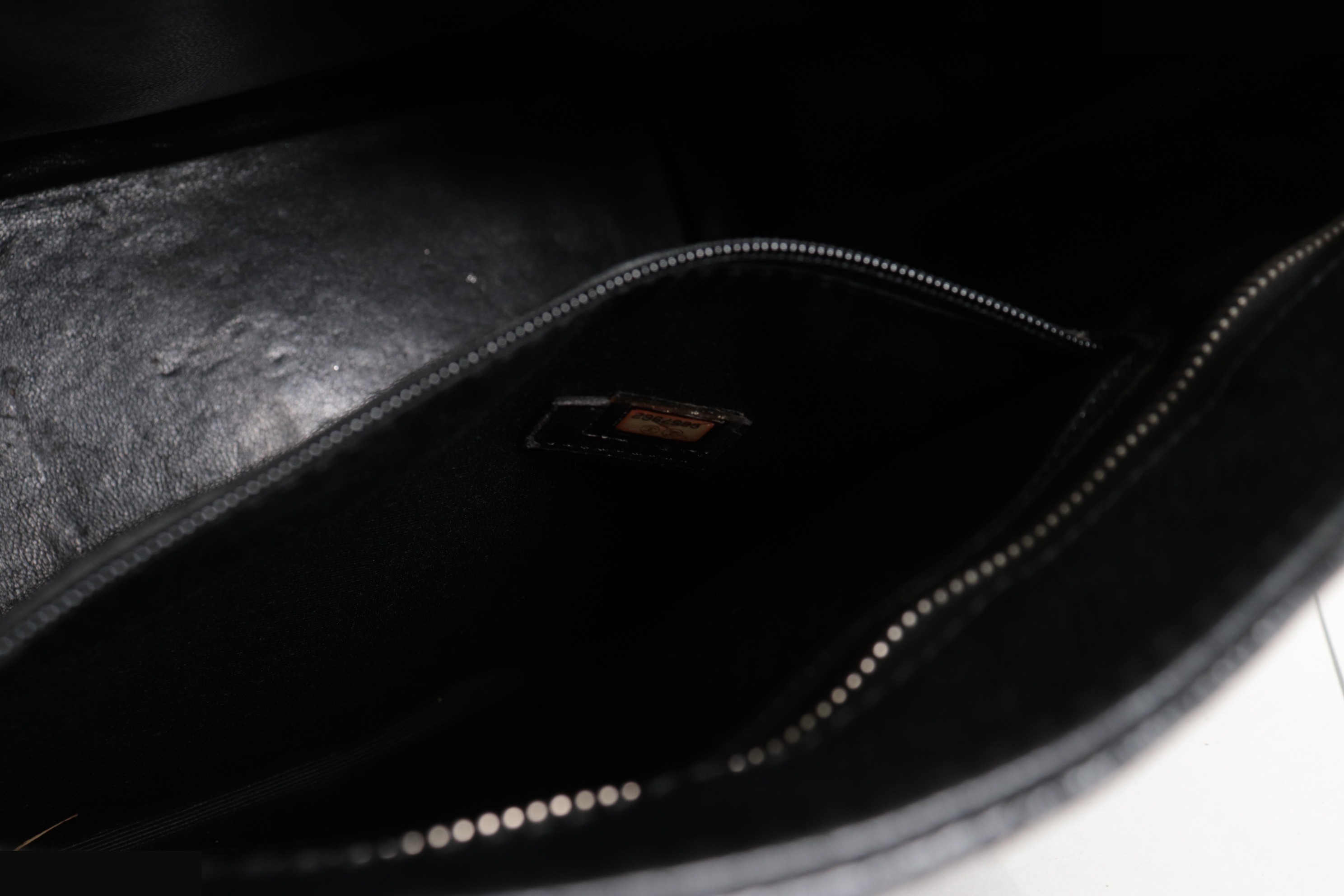 Caviar Reissue Tote Bag, Silver Hardware, Series 6 — view 10