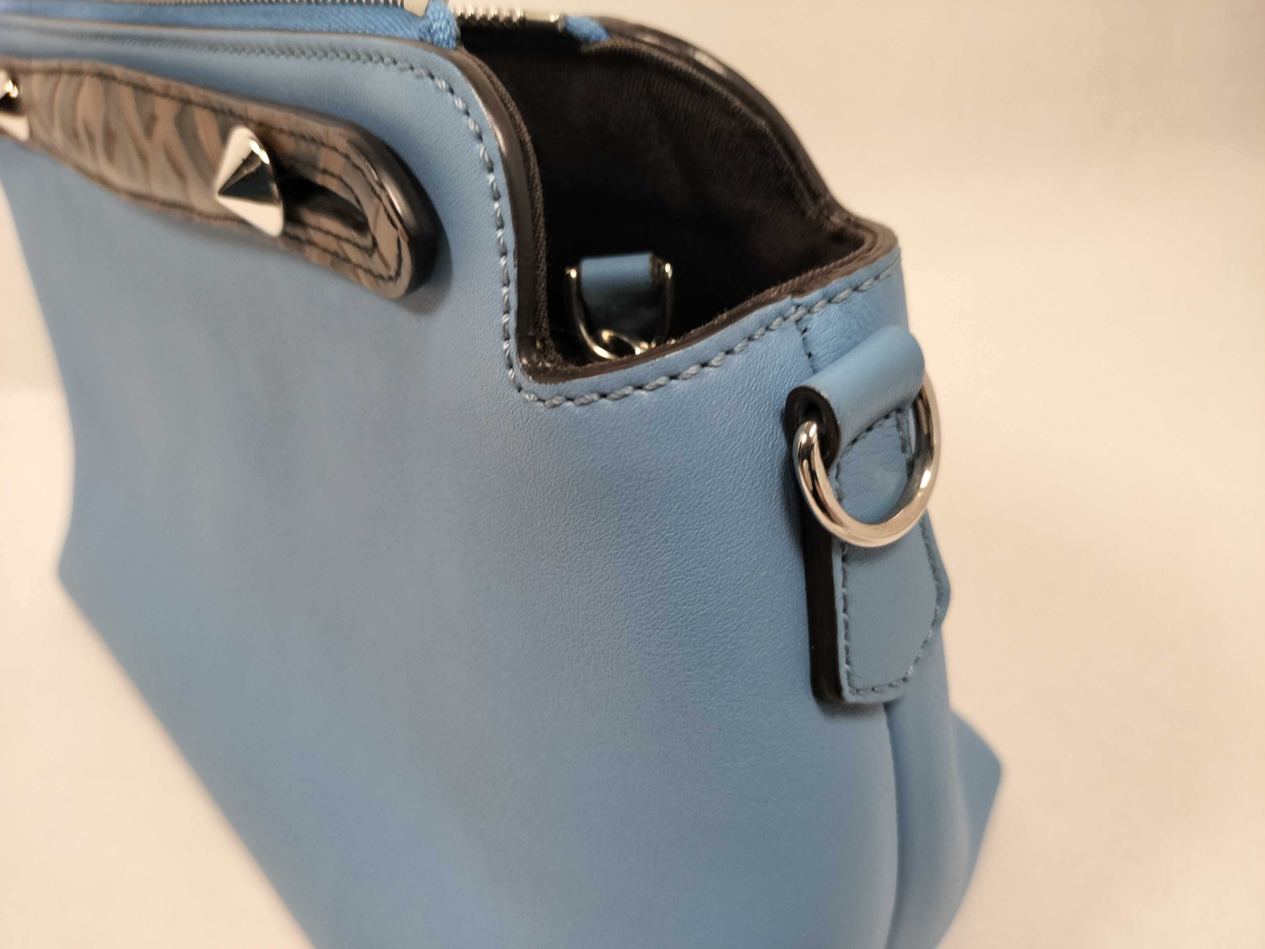 By The Way Medium Leather 2-Way Handbag, Blue, 8BL124 (Shoulder Bag) — view 15