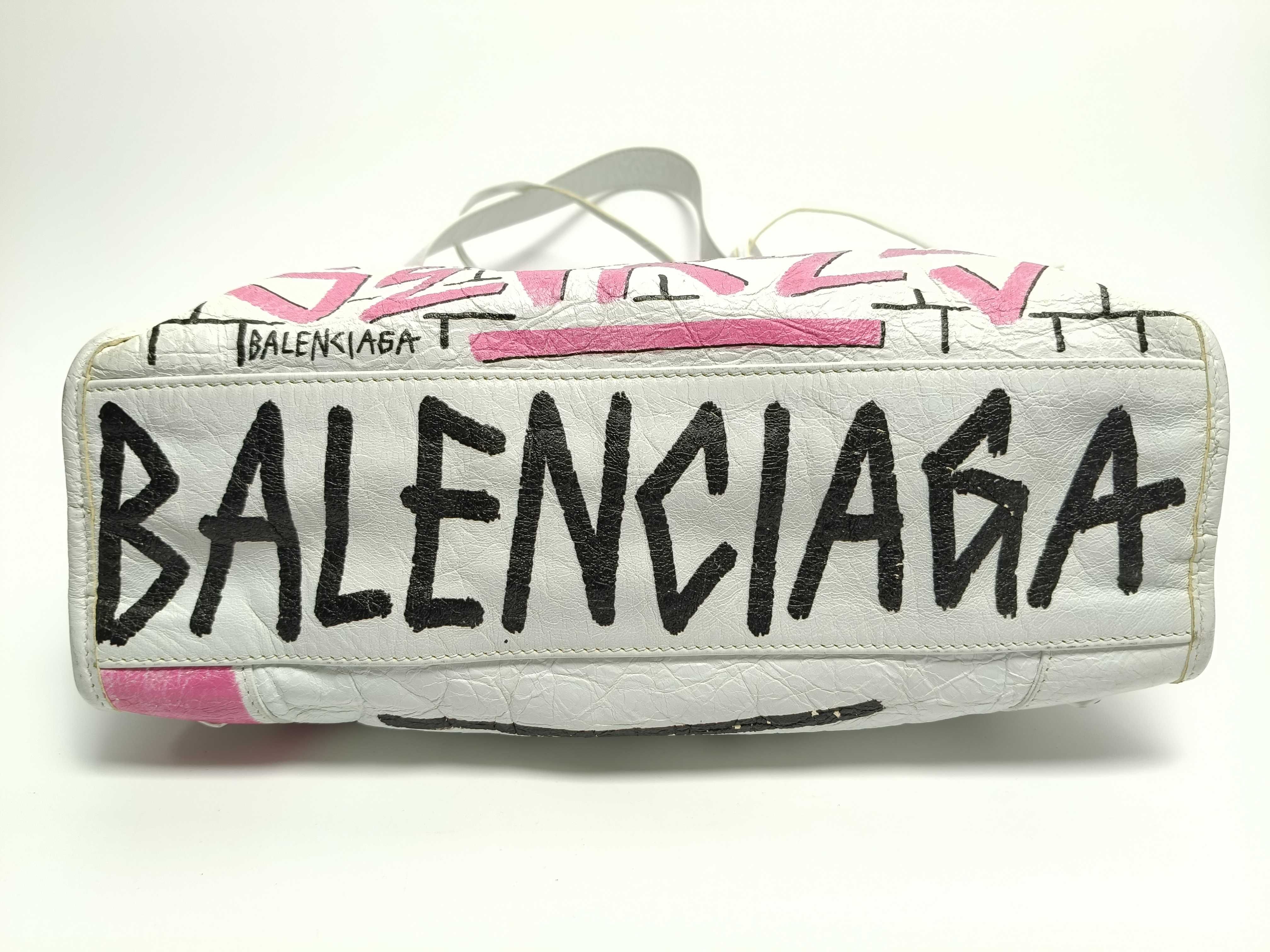 The City Balenciaga Graffiti Classic City S Handbag Leather 9061W Multicolor Handbag — view 8