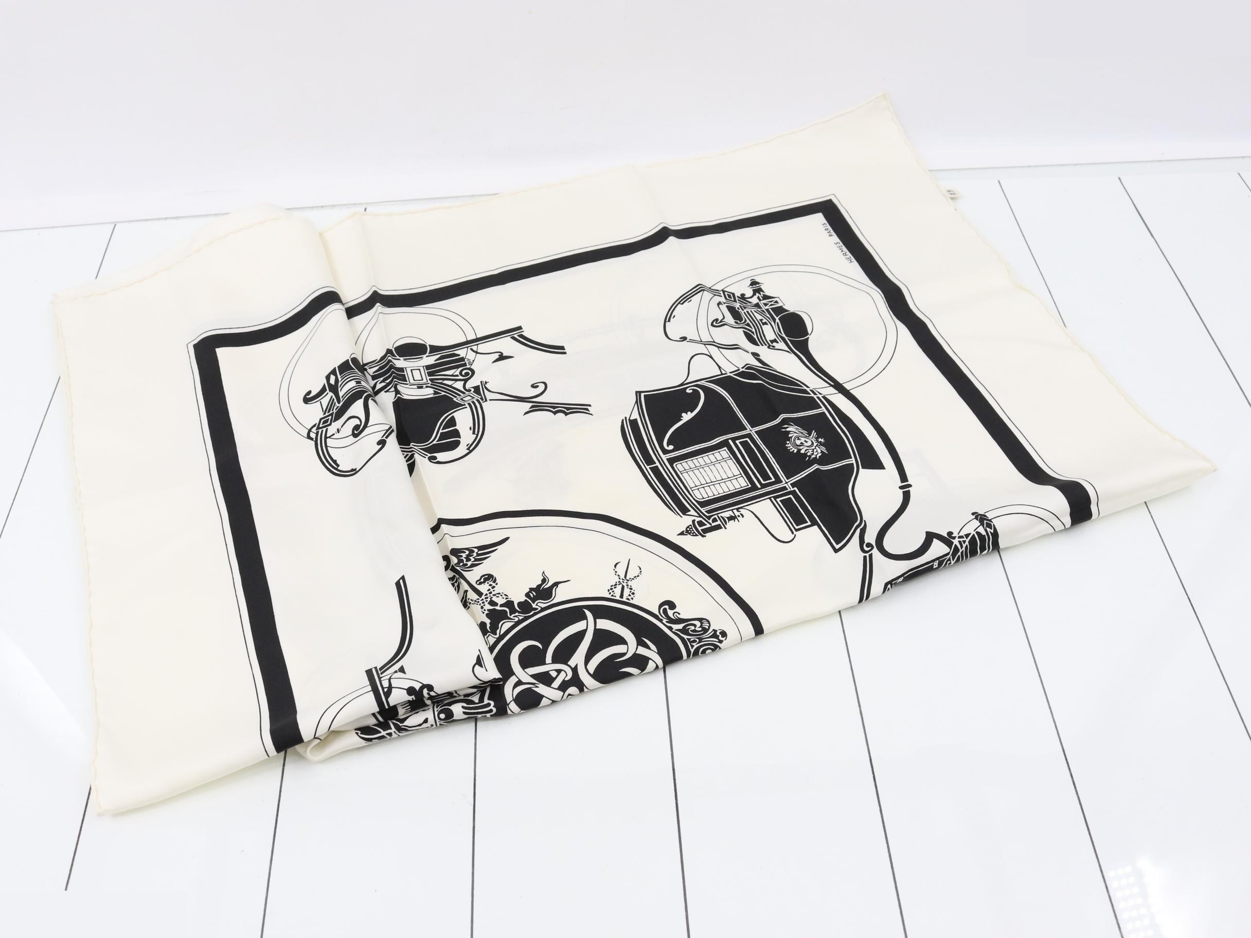Hermès Carre 90 Ex-Libris Silk Scarf — view 3