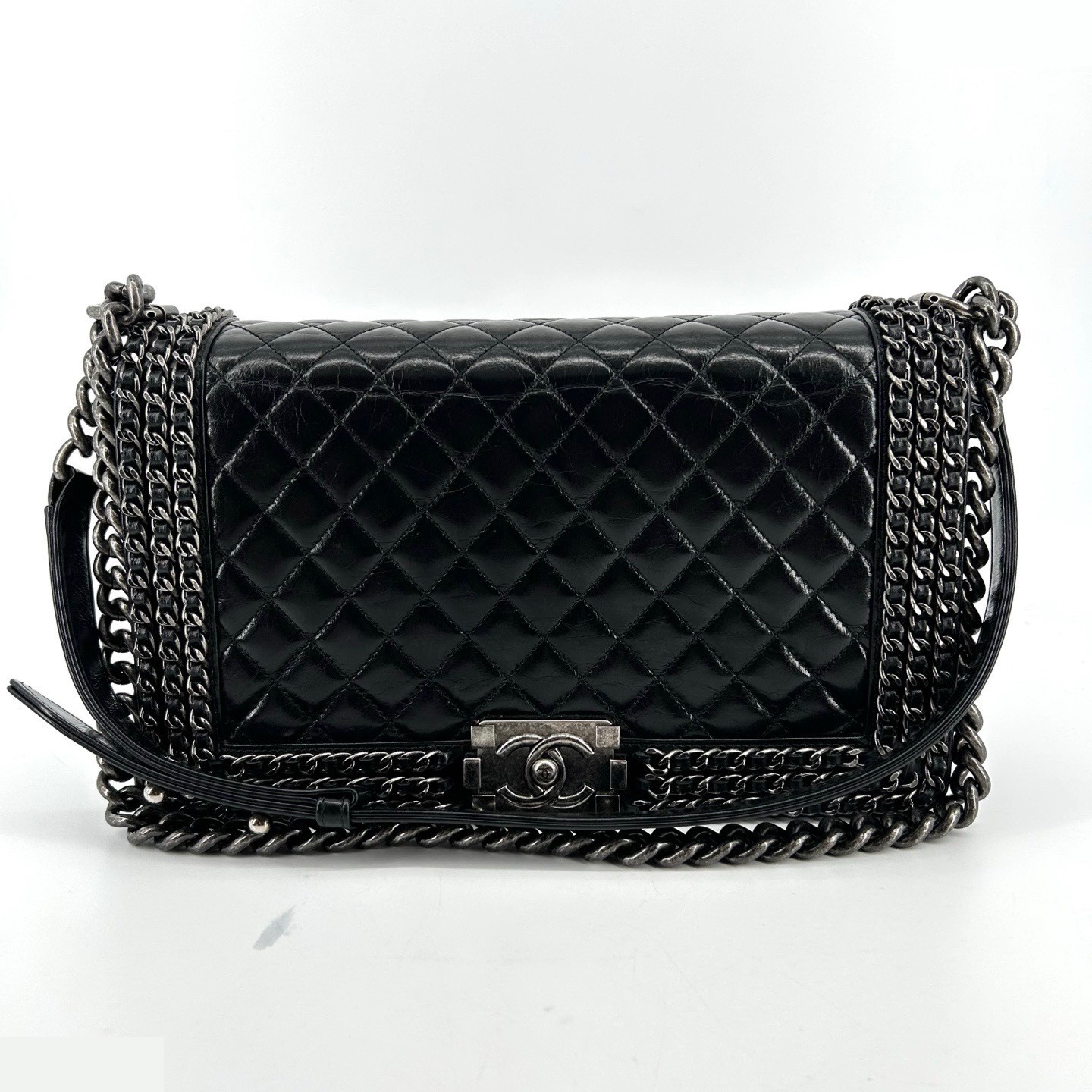 Calfskin Chain Around Leboy Medium — view 2
