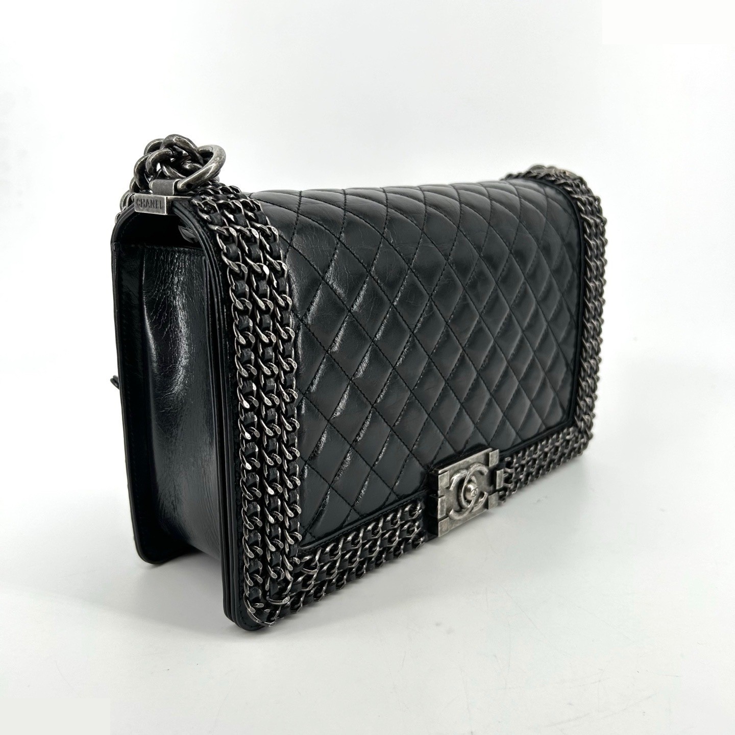 Calfskin Chain Around Leboy Medium — view 4