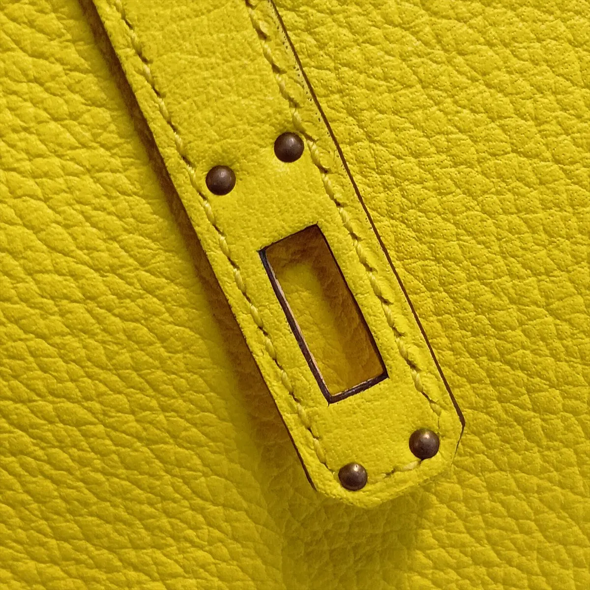 [Individually packaged] Hermes Birkin 25 Retourne Togo Jaune Naple Gold Hardware D: 2019 — view 15