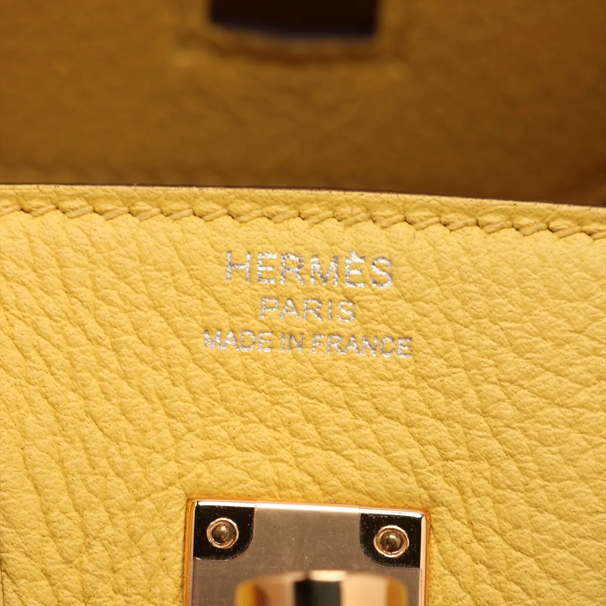 [Individually packaged] Hermes Birkin 25 Retourne Togo Jaune Naple Gold Hardware D: 2019 — view 9
