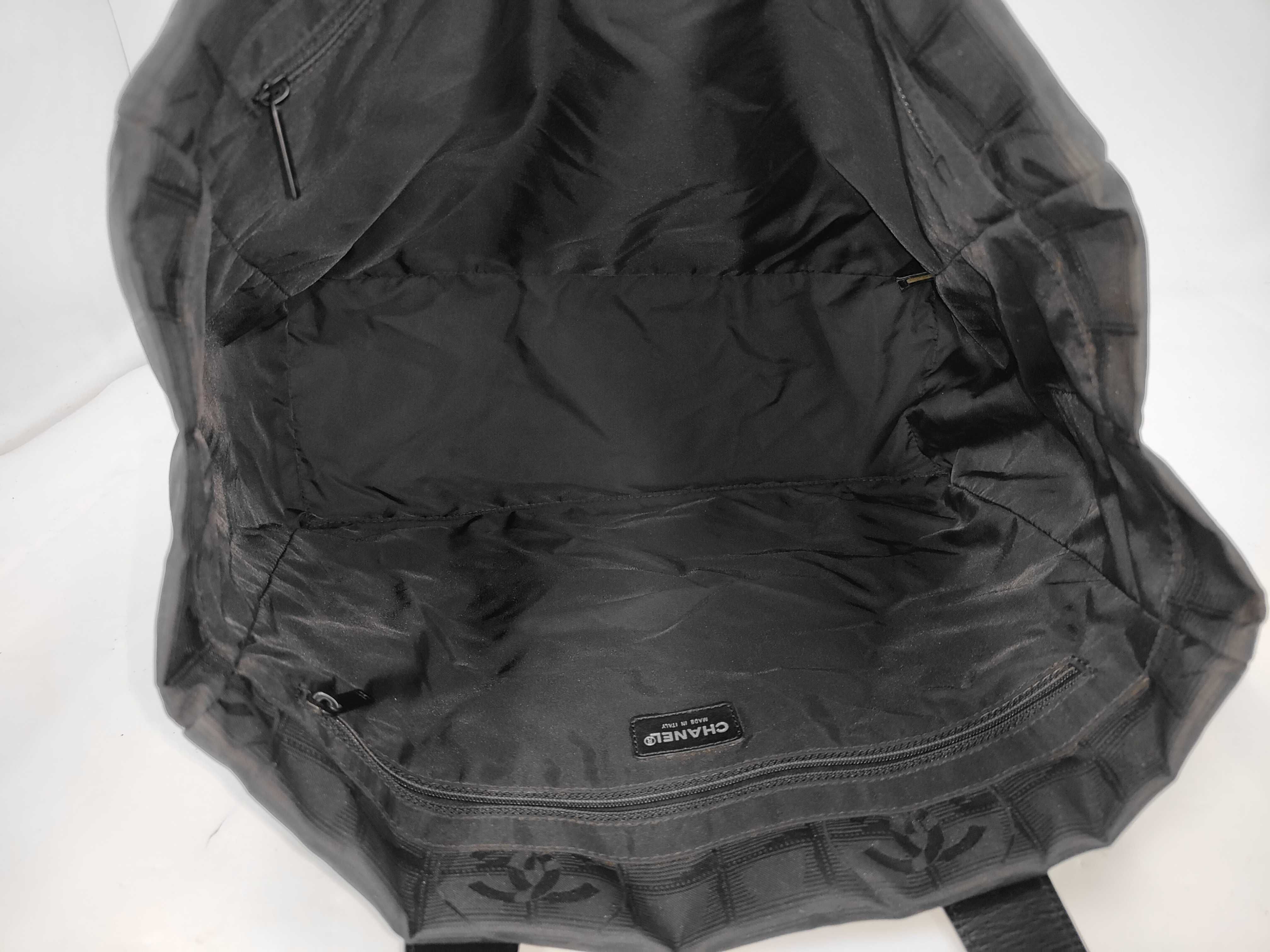 New Travel Line Nylon Leather Tote Bag, Black, with Serial Number Card — view 8